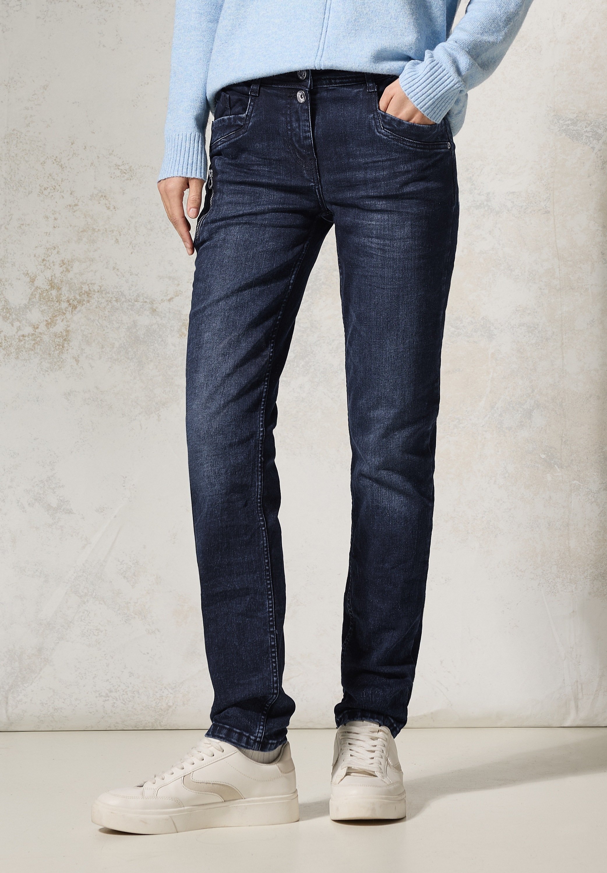 Slim-fit-Jeans »TORONTO«, mit Reißverschlussdetail