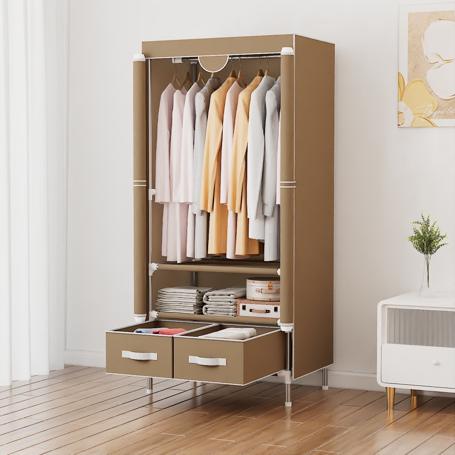 INOSIGN Kleiderschrank "Stockholm Stoffkleiderschrank Bestseller in diverse günstig online kaufen