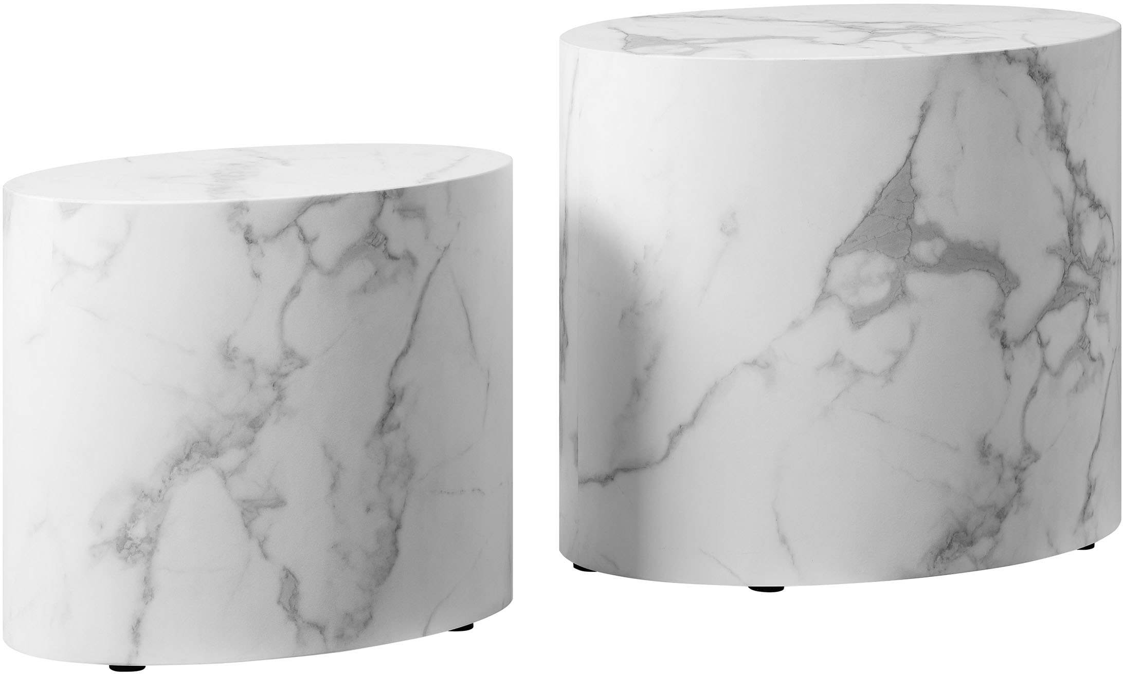 SalesFever Couchtisch "Almeria Beistelltisch", (Set, 2 St., 2er Set), oval, günstig online kaufen