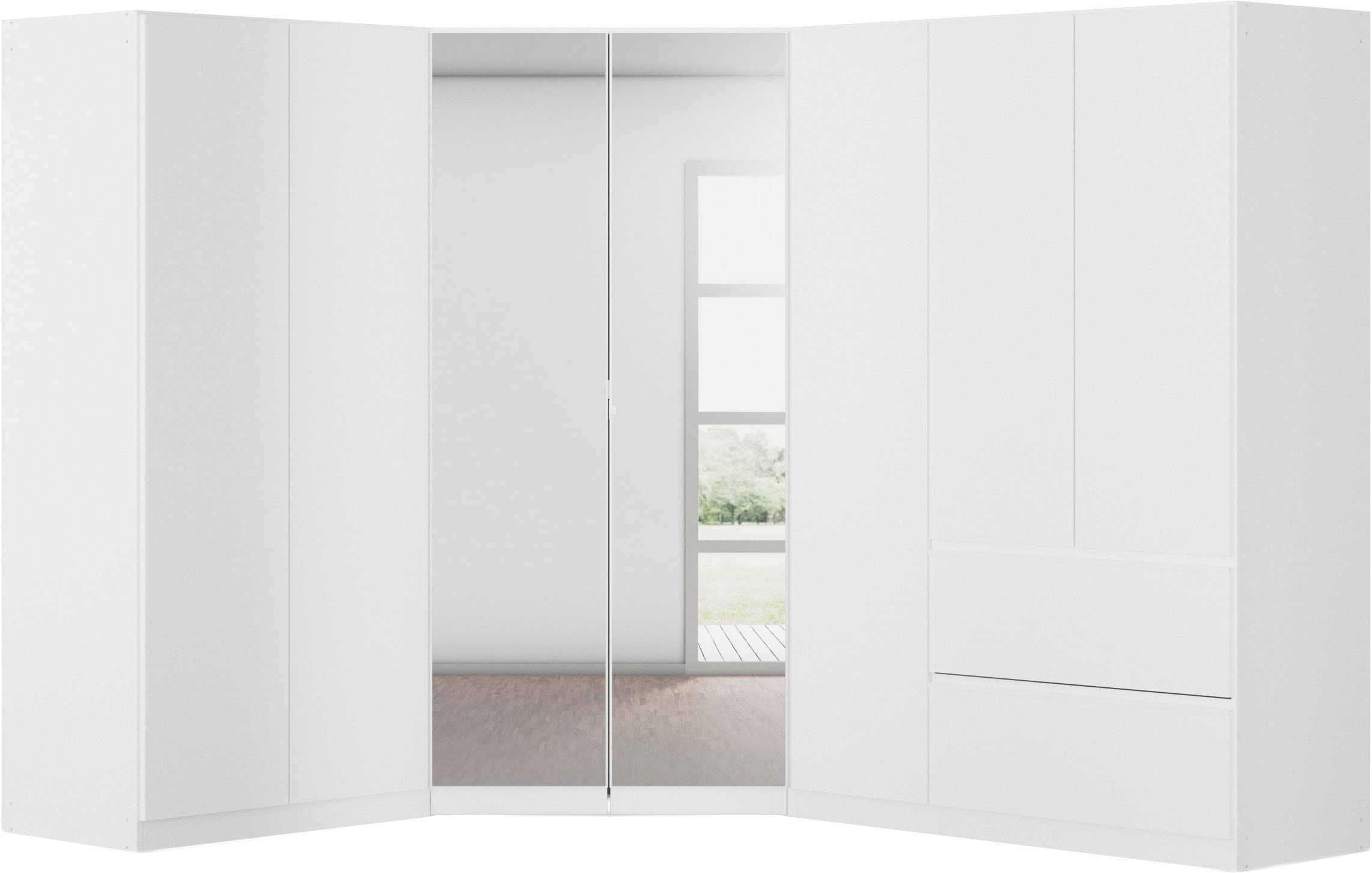 rauch Schrank-Set "Kleiderschrank Schrank Garderobe Wäscheschrank COSTA Größe 208x253 cm" Set, in 3 Ausstattungen BASIC/CLASSIC/PREMIUM, 3 Stk. tlg.