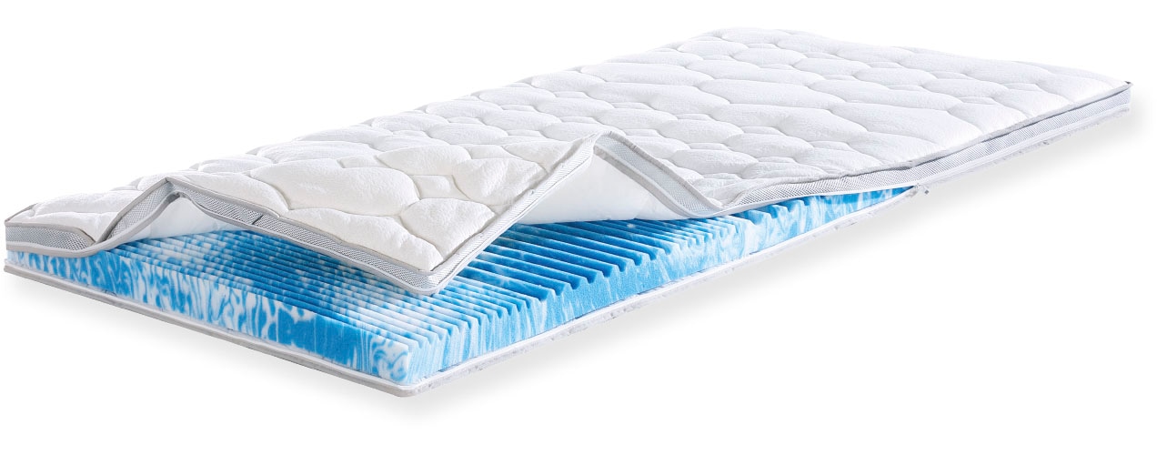 fan "Gel-Feeling, 7 Zonen Topper 90x200 cm, 180x200 cm & weitere Größen" Matratze, Boxspringbett, Hausstauballergiker geeignet, ergonomisch