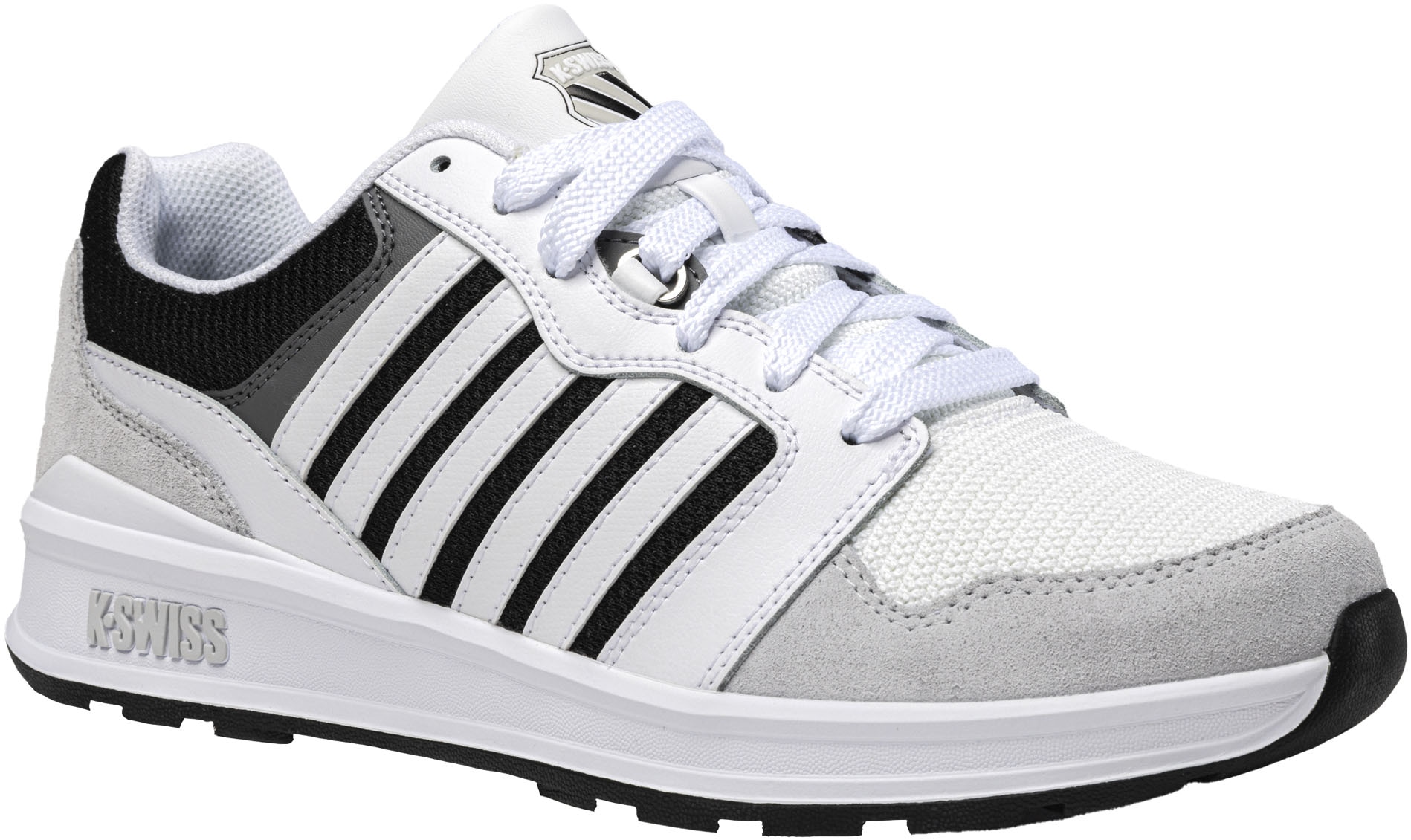 Black and white k swiss shoes online