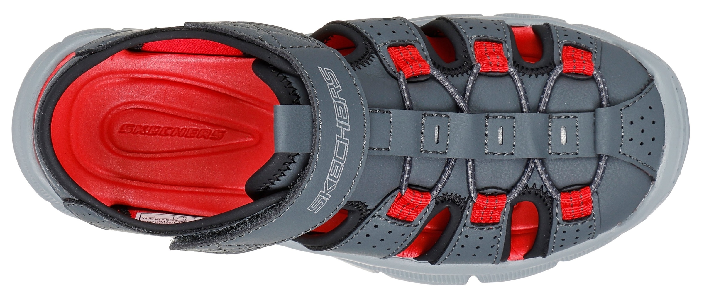 Skechers Sandale »RELIX-VALDEX«, Badesandale mit leichter Laufsohle, Größenschablone zum Download