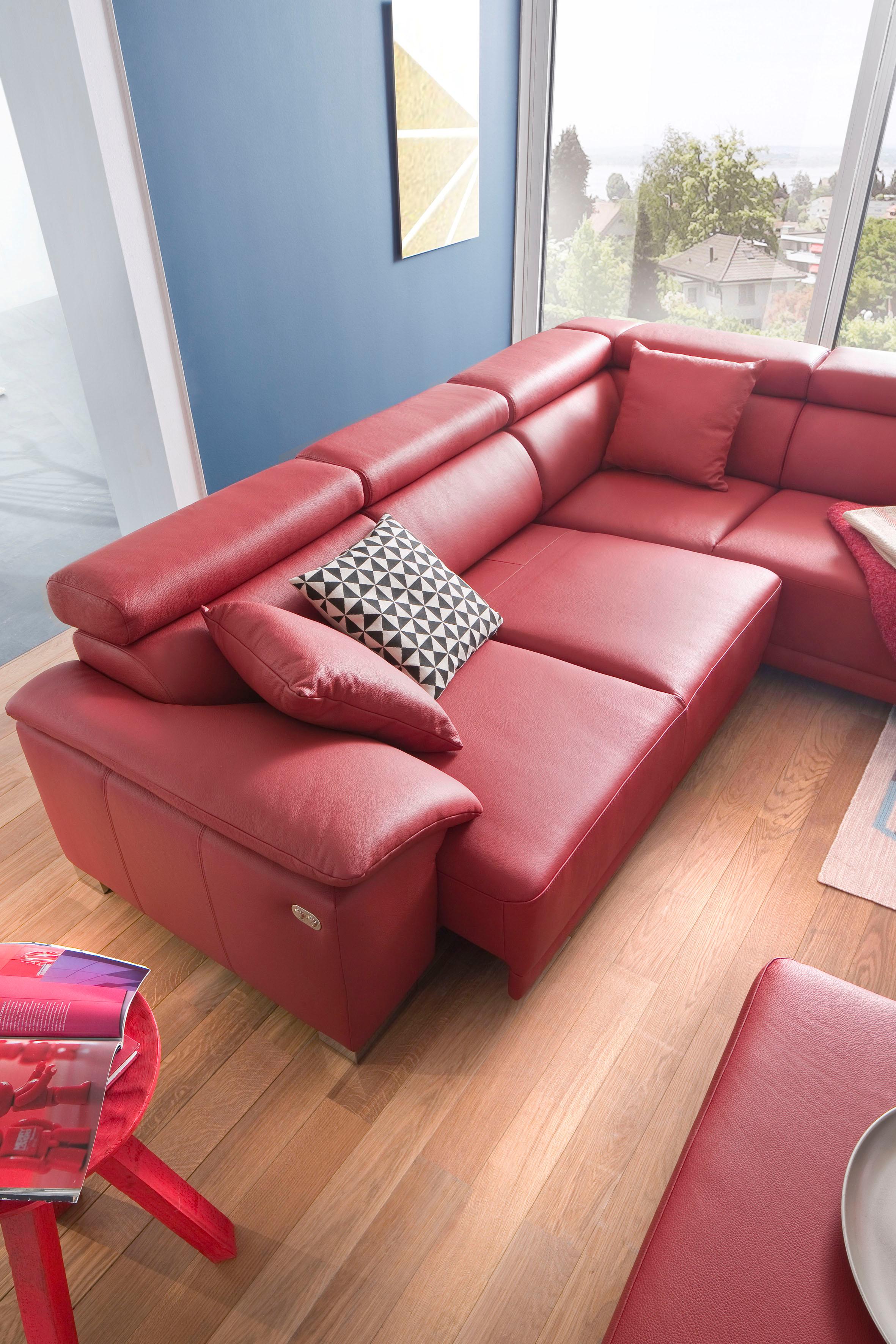 Thumbnail - 3C Candy Ecksofa "Menorca modern und bequem, OTTOs Choice, L-Form", Kopfteilverstellung, wahlweise elektronischer Sitzvo...