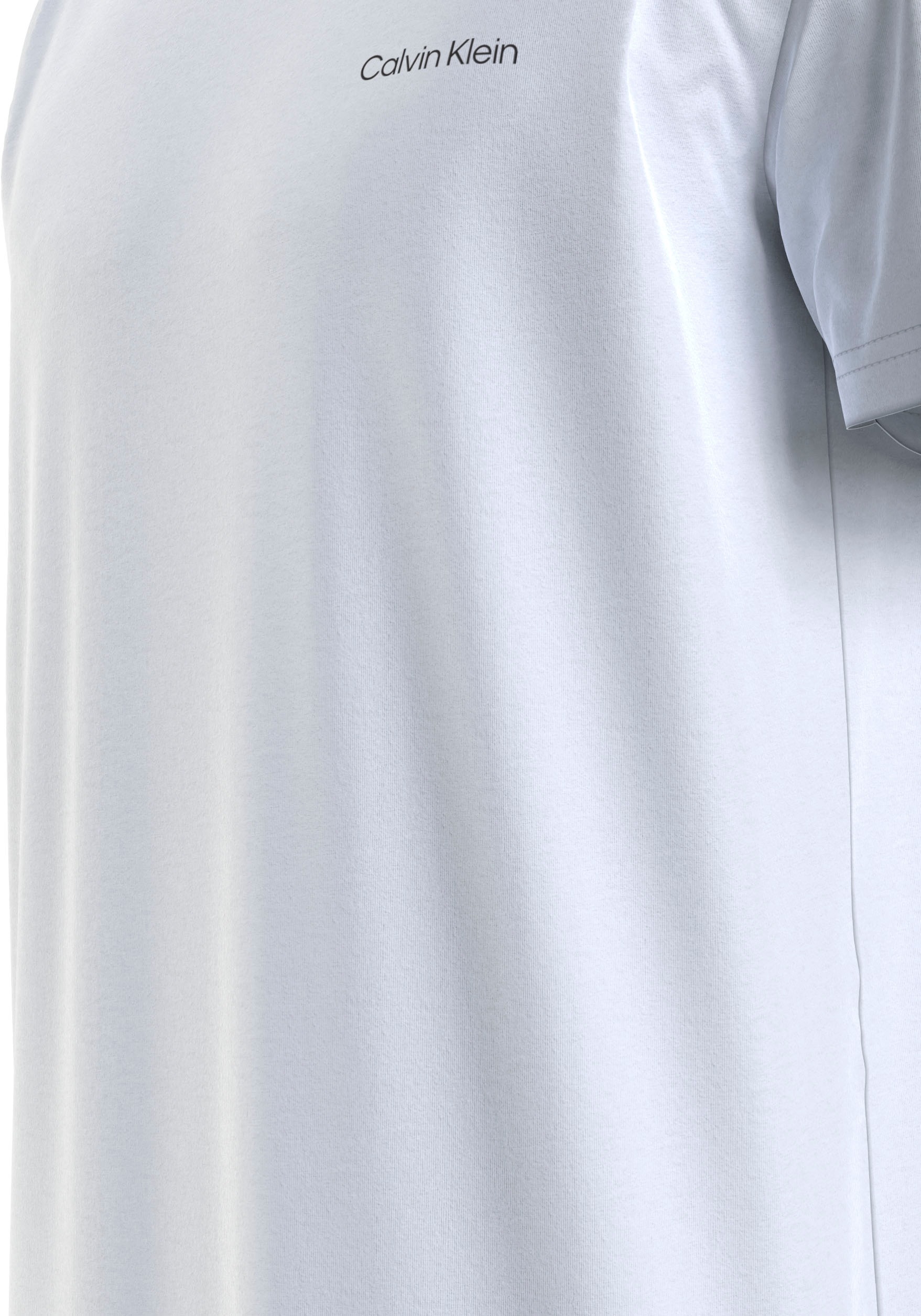 Calvin Klein T-Shirt »Micro Logo«, aus dickem Winterjersey ▷ bestellen |  BAUR