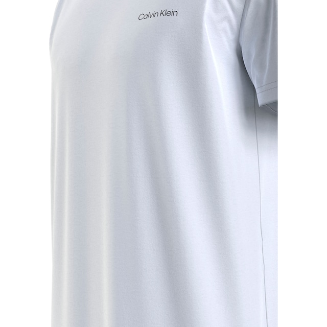 Calvin Klein T-Shirt »Micro Logo«, aus dickem Winterjersey ▷ bestellen |  BAUR