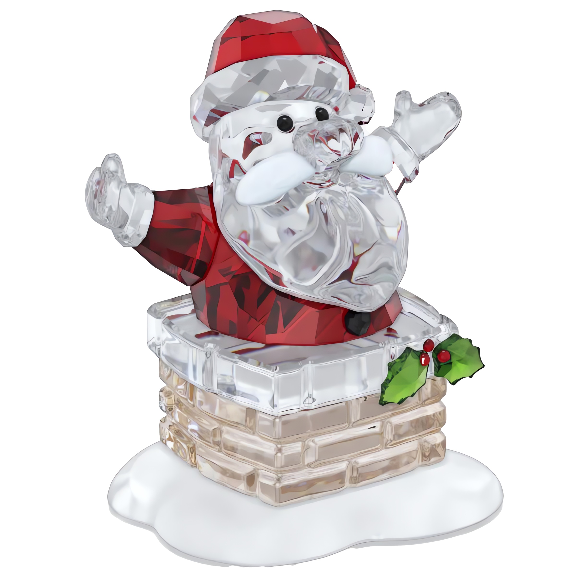 Swarovski Weihnachtsfigur »Kristallfigur Sammelfigur Weihnachtsmann und Schornstein,«