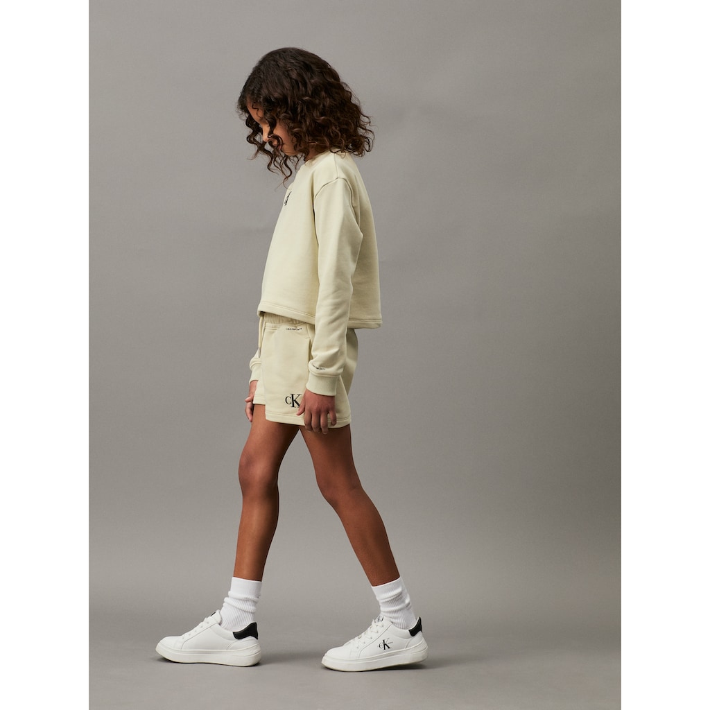 Calvin Klein Jeans Shirt & Shorts »CK LOGO SWEATSHIRT SHORTS SET«, Kinder bis 16 Jahre