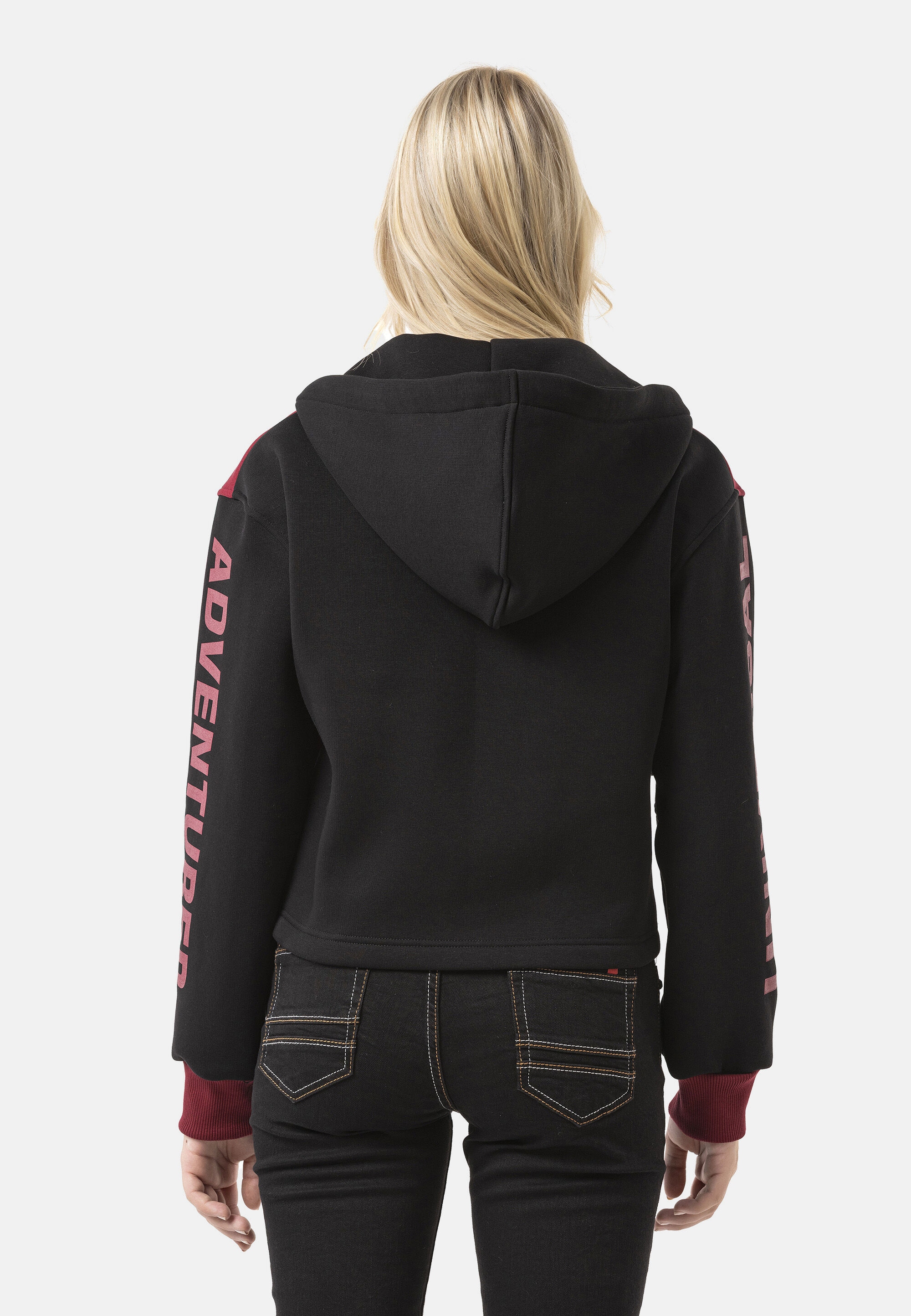 Cipo & Baxx Sweatjacke »Sweatjacke« 1 tlg. Kapuze mit Kordelzug
