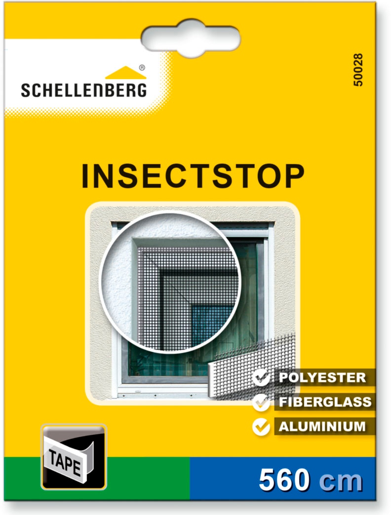 SCHELLENBERG Klett-Klebeband »für Fliegengitter Fenster aus Polyester-, Fibergas- u. Aluminiumgewebe«, Befestigungsband 5,6 m Länge, individuell zuschneidbar