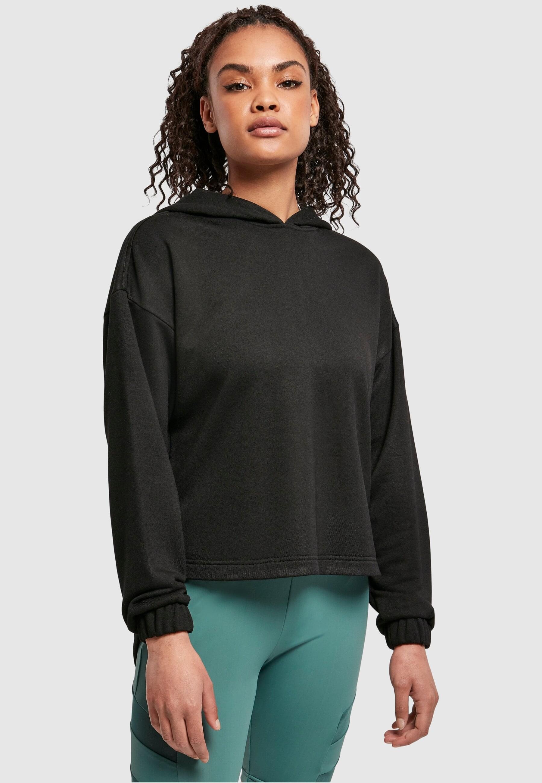 URBAN CLASSICS T-Shirt »Urban Classics Damen Ladies Cropped Lace Hem Tee«, (1 tlg.)