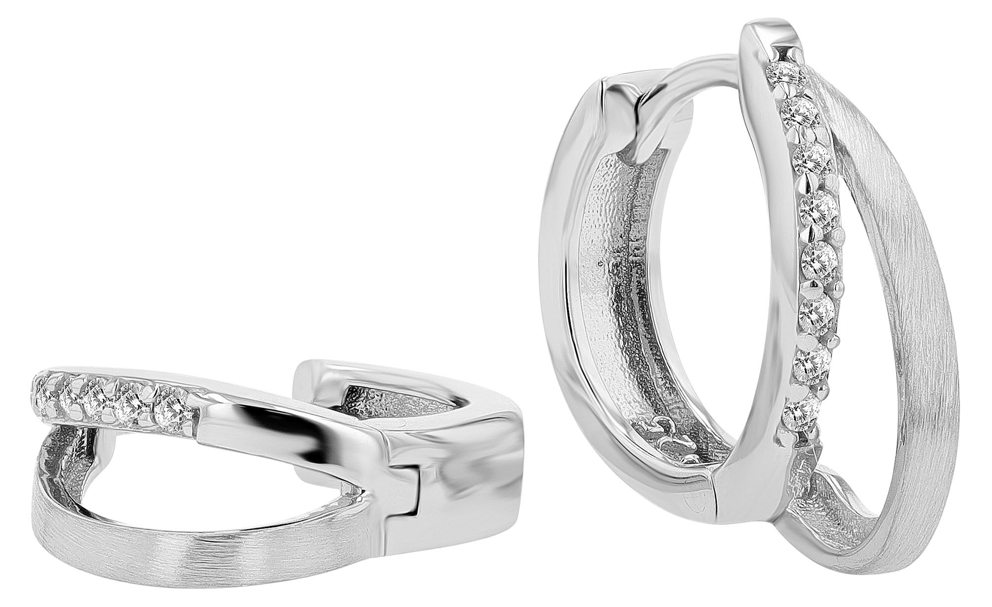 Adelia´s Klappcreolen "Ohrringe – Klappcreole aus 925 Silber" Ideal als Geschenk zum Valentinstag