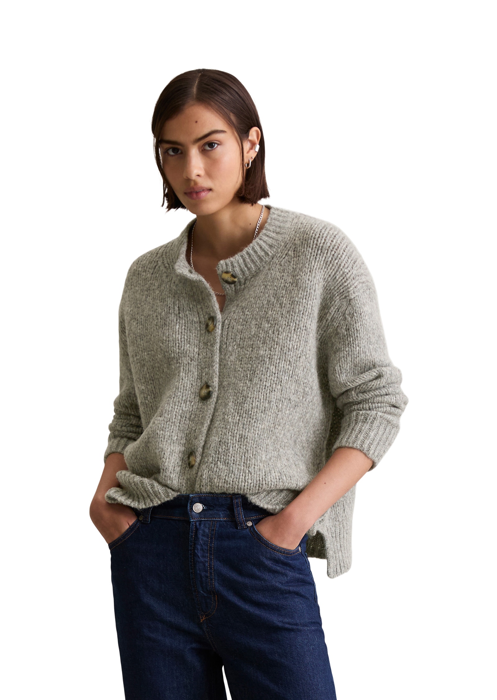 Marc OPolo DENIM Cardigan "aus kuscheligem Schurwolle-Alpaka-Mix" günstig online kaufen