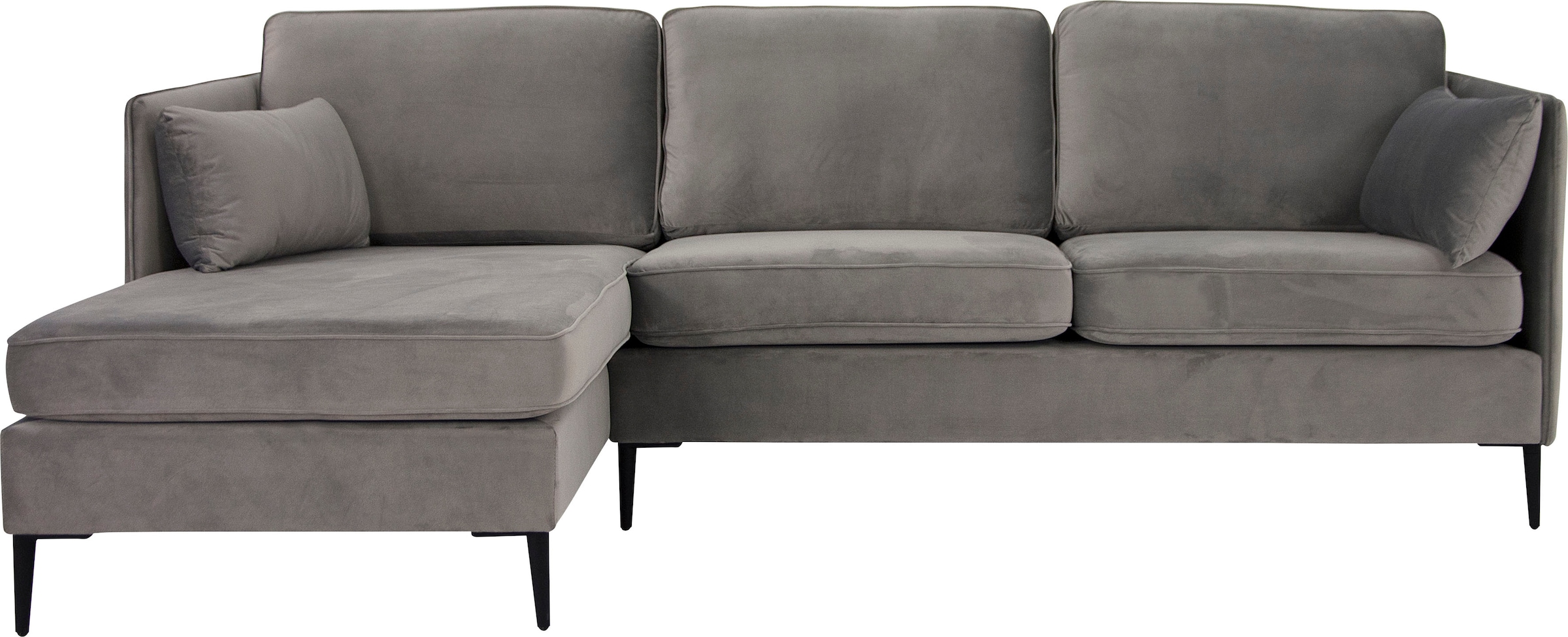 Home affaire Ecksofa "Light L-Form" inklusive loser Zierkissen, mit schmale günstig online kaufen