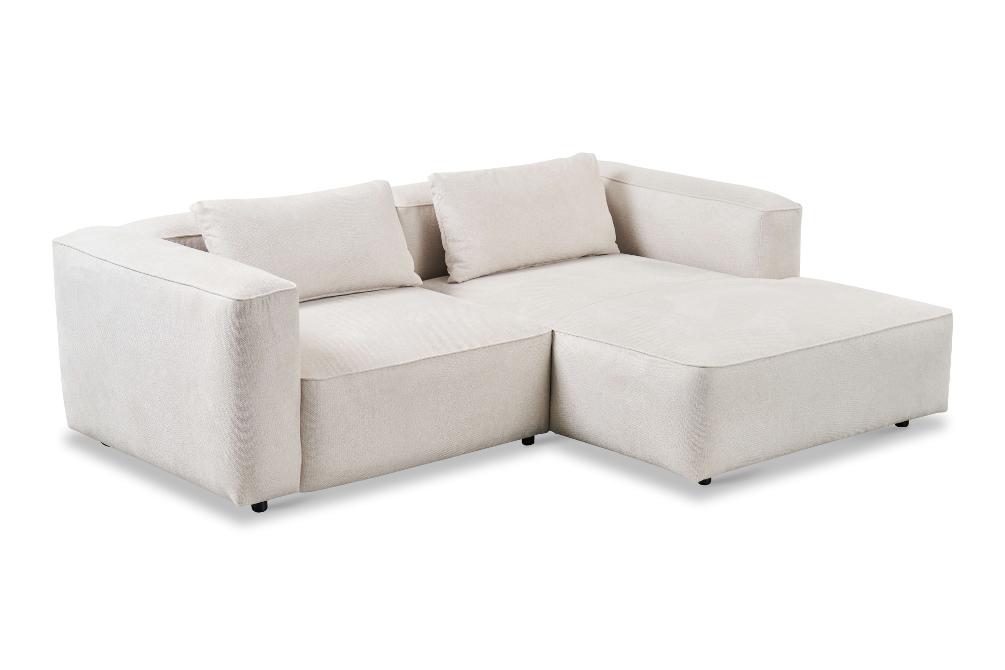 andas Ecksofa »Tvinnet«, Breite 228 cm, extra tiefe Sitzfläche, kubisches Sitzvergnügen