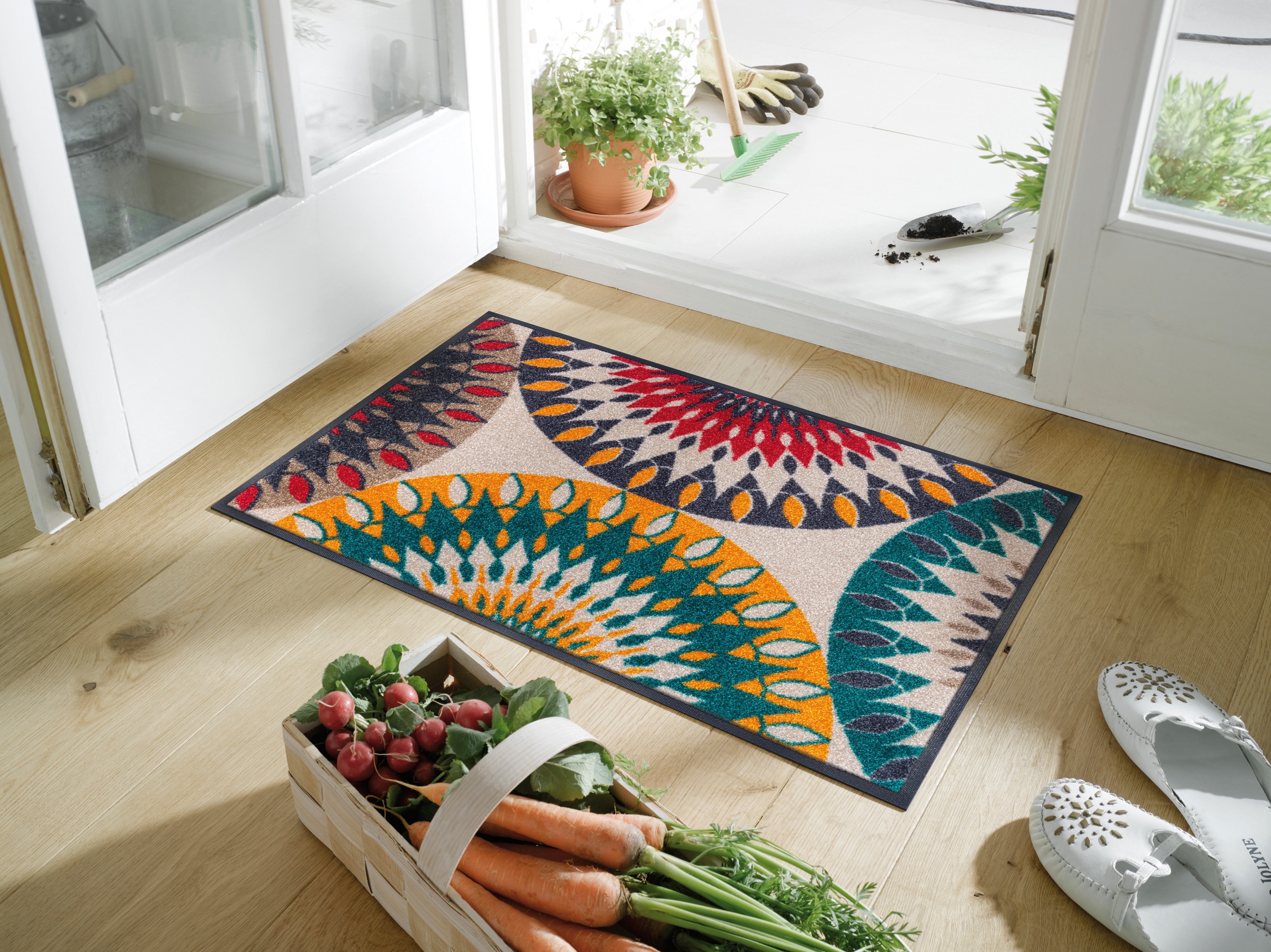 wash+dry by Kleen-Tex Fußmatte »Whirlwinds« rechteckig 7 mm Höhe