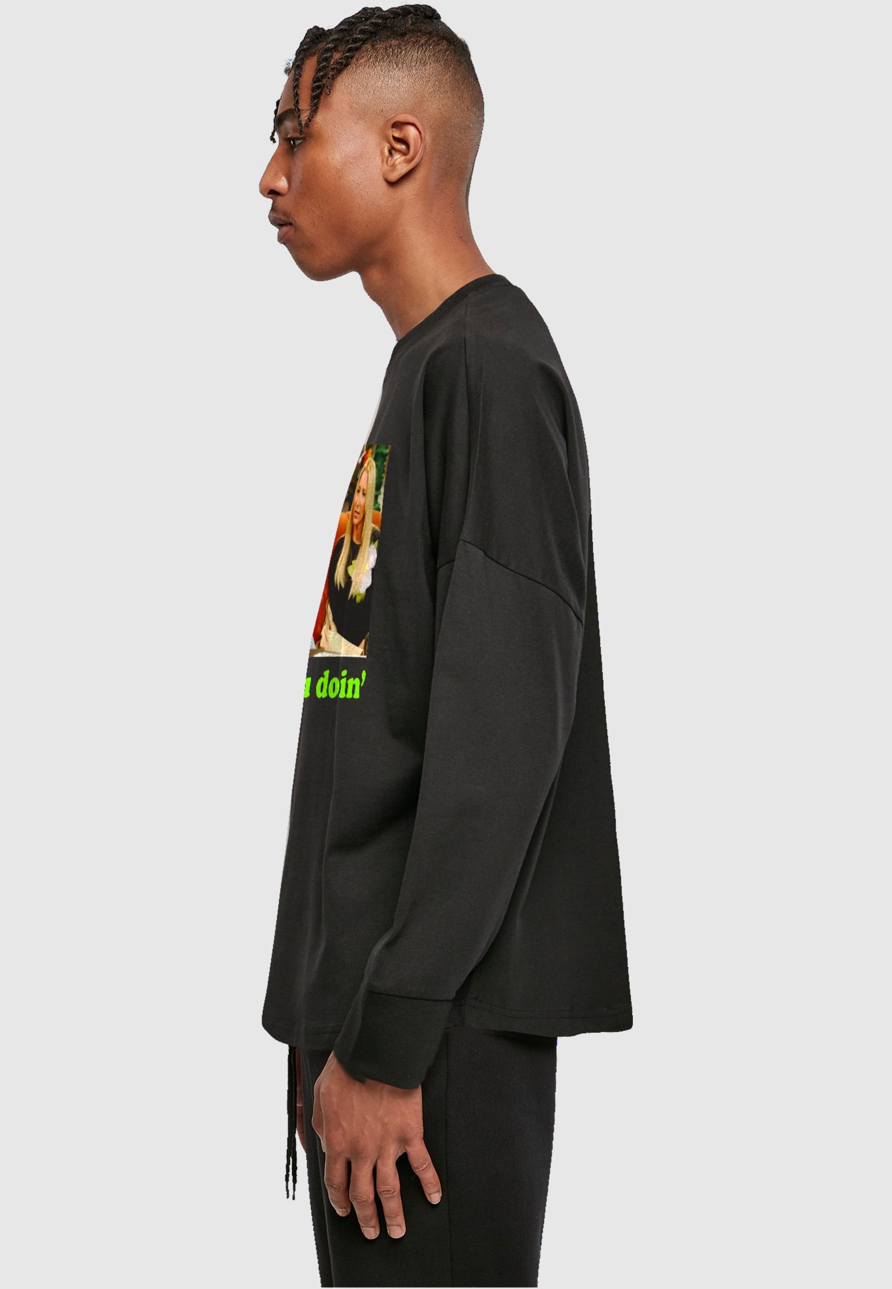 ABSOLUTE CULT Longsleeve »ABSOLUTE CULT Herren Friends - How you Doin Oversize Longsleeve«, (1 tlg.)