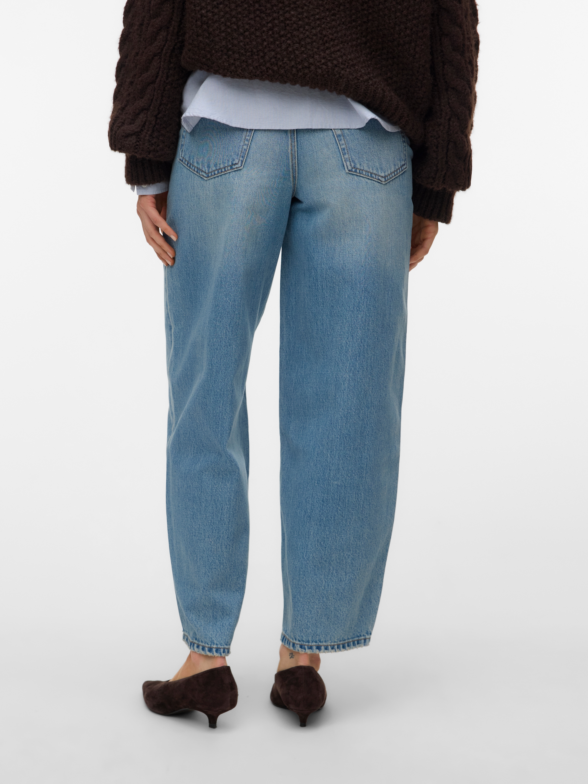 Vero Moda High-waist-Jeans »VMBILLIE HR BARREL ANK JEANS LI3151 NOOS« Baumwolle, Barrel Fit, High Waist
