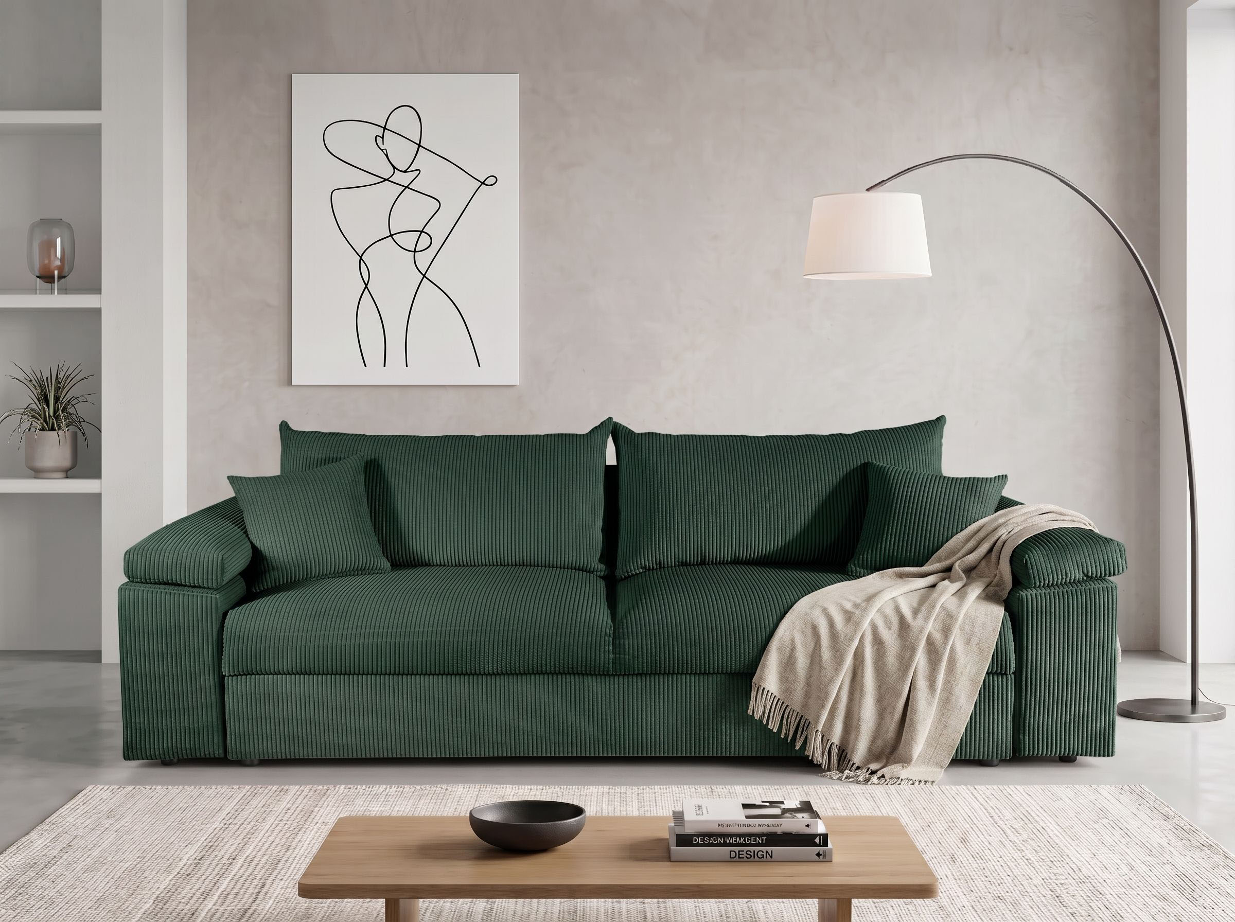 COLLECTION AB Schlafsofa "Mara, B: 249 cm, Liegefl. 139x195 cm" Dauer-Schlaffunktion, Bettkasten & Federkern, wahlweise mit Topper