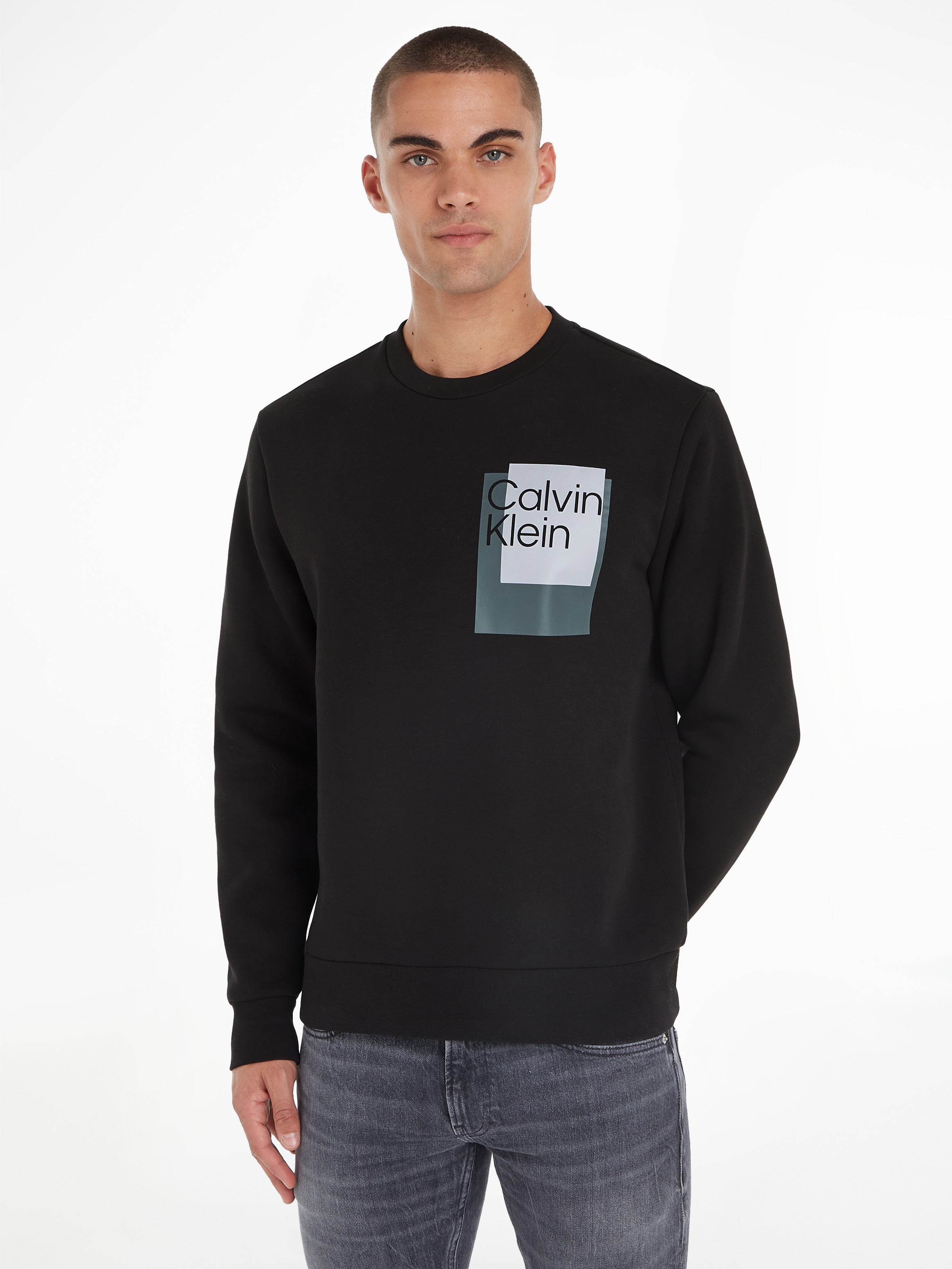 Calvin Klein Sportinio stiliaus megztinis »OVERLAY ...