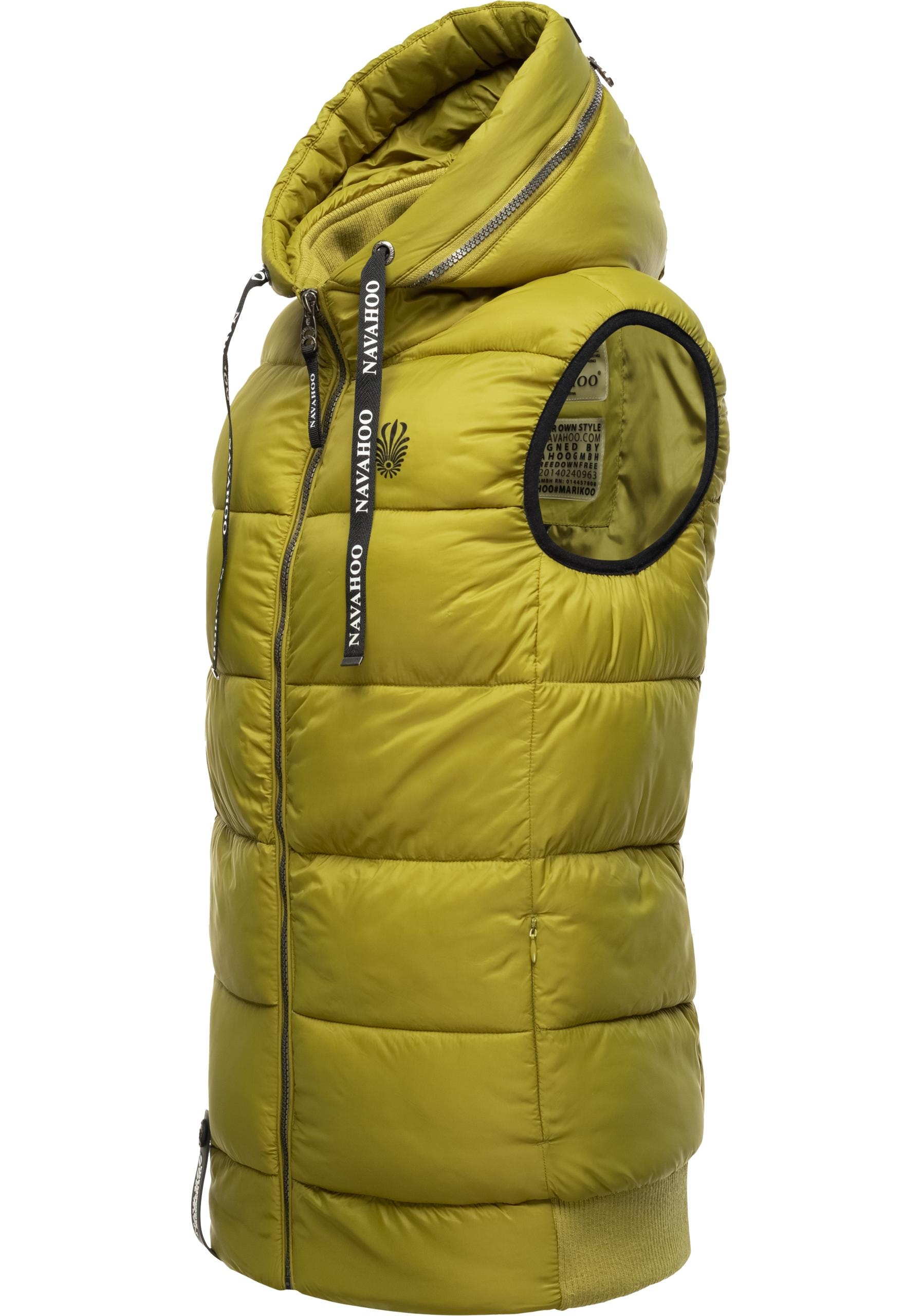 Navahoo Steppweste »Kassidy«, stylische ärmellose Damen Weste mit Kapuze