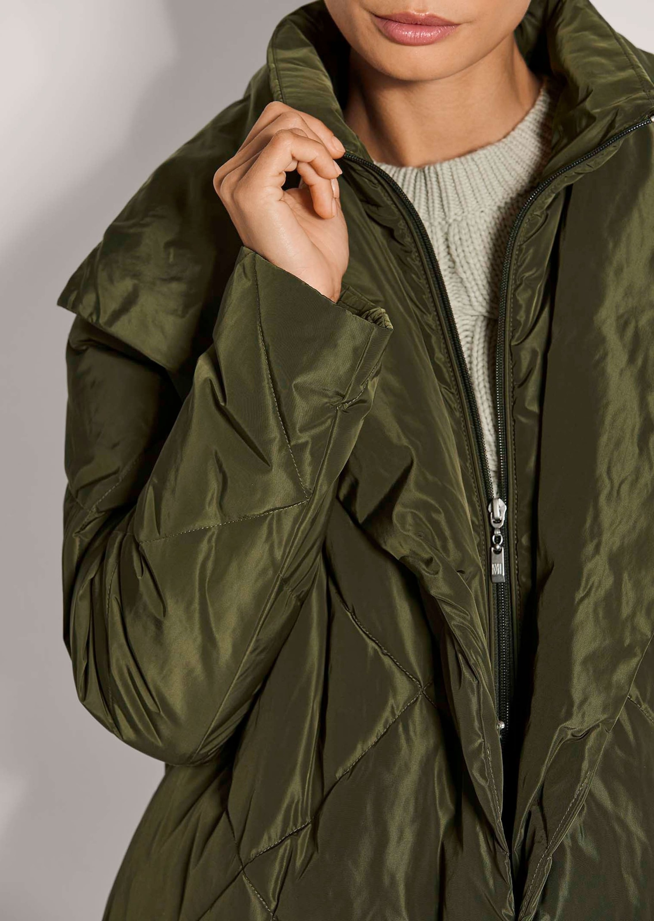 MADELEINE Steppjacke »Steppmantel Rauten-Steppmantel mit Bindegürtel«