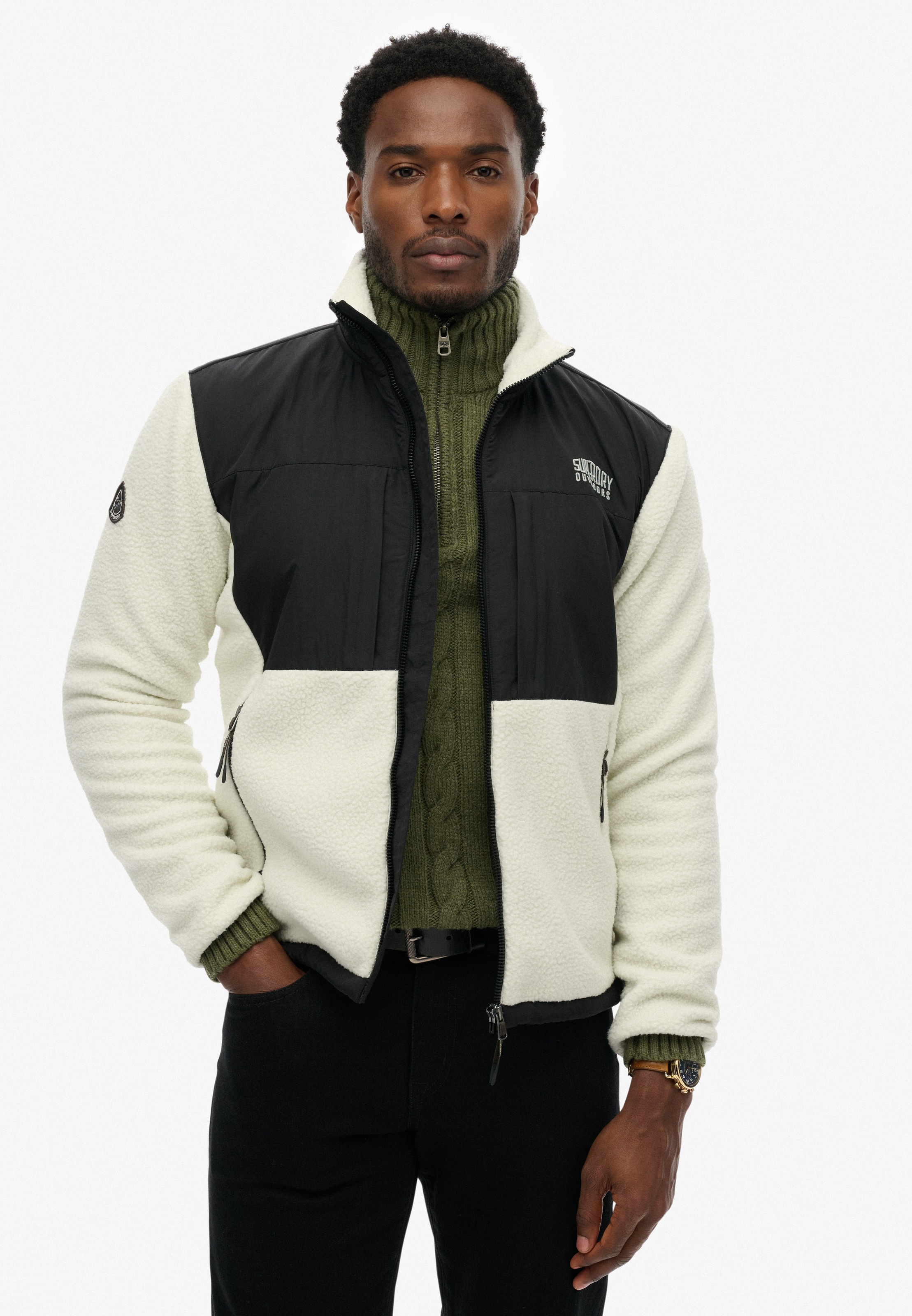 Superdry Parka "POLAR FLEECE HYBRID TREKKER" in toller Fleece Qualität günstig online kaufen