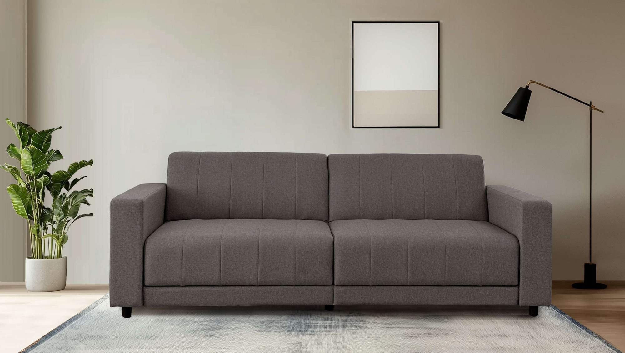 Dorel Home 3-Sitzer "Allie II Schlafsofa 225 cm", Bett-Funktion (108/190cm) günstig online kaufen