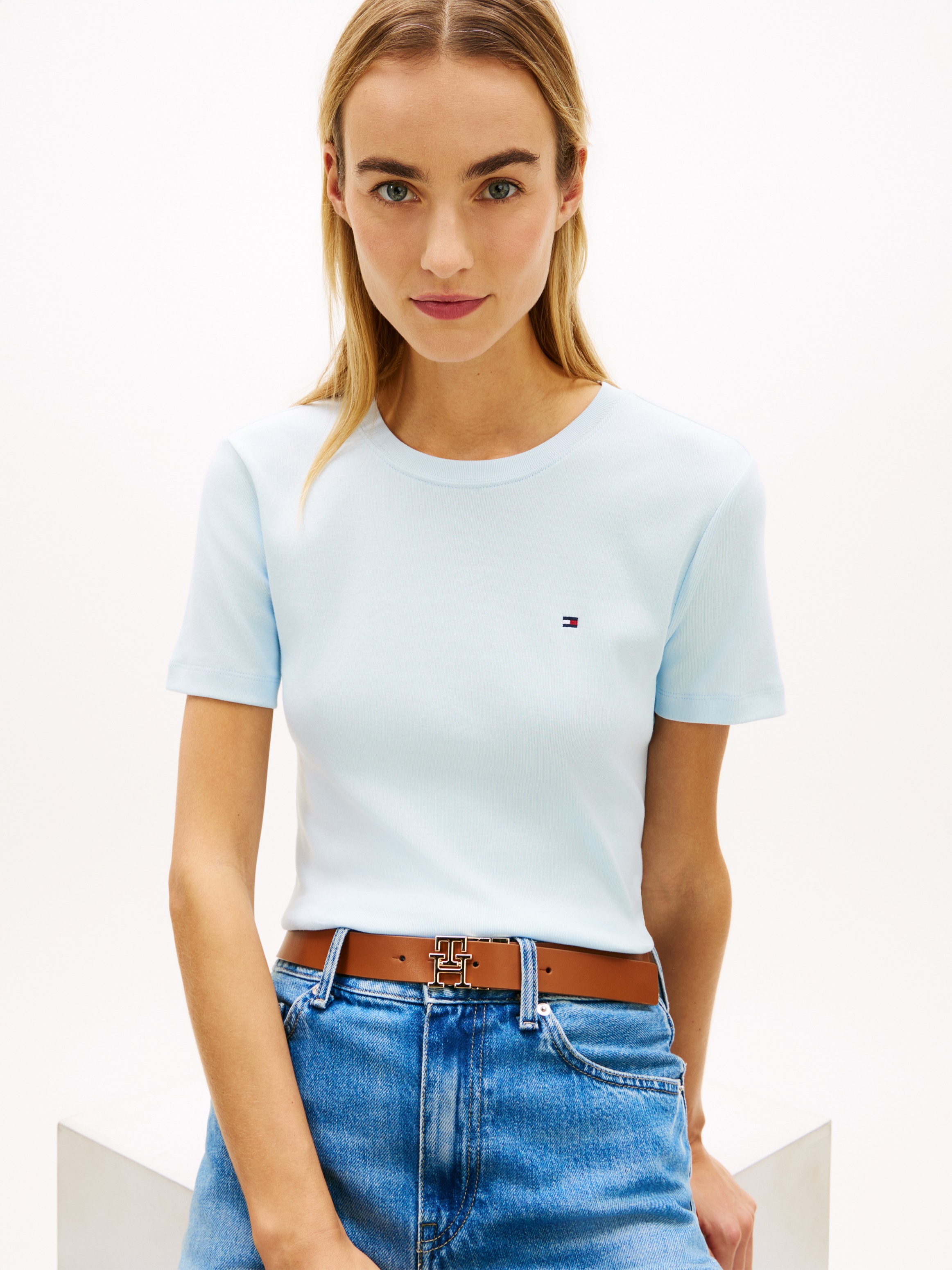 Tommy Hilfiger T-Shirt "SLIM CODY C-NK" Baumwolle, slim fit günstig online kaufen