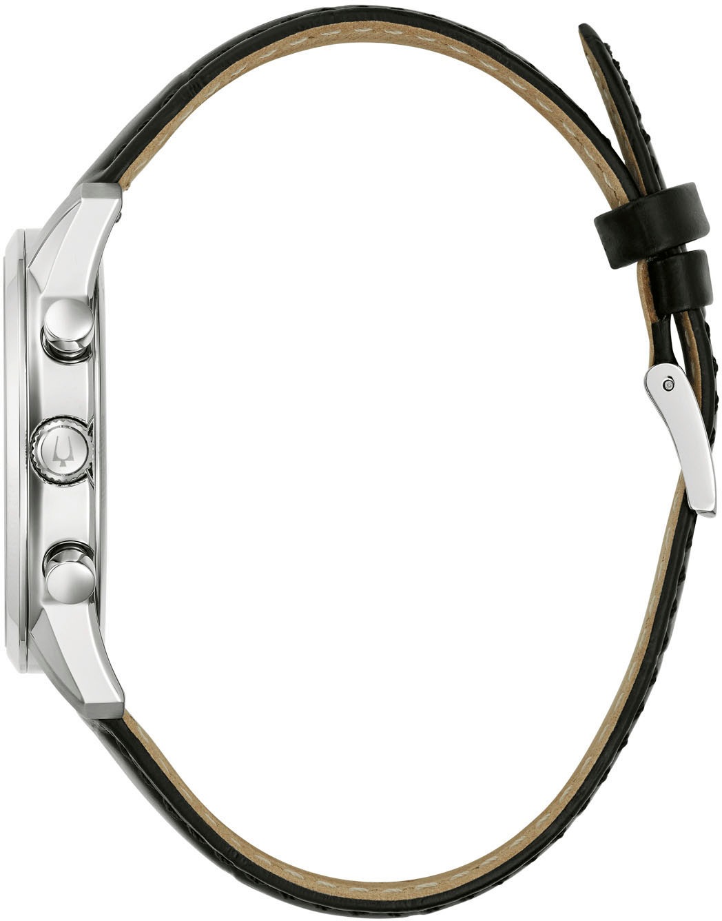 Bulova Chronograph, Armbanduhr, Quarzuhr, Herrenuhr, Damenuhr, Lederarmband, Datum