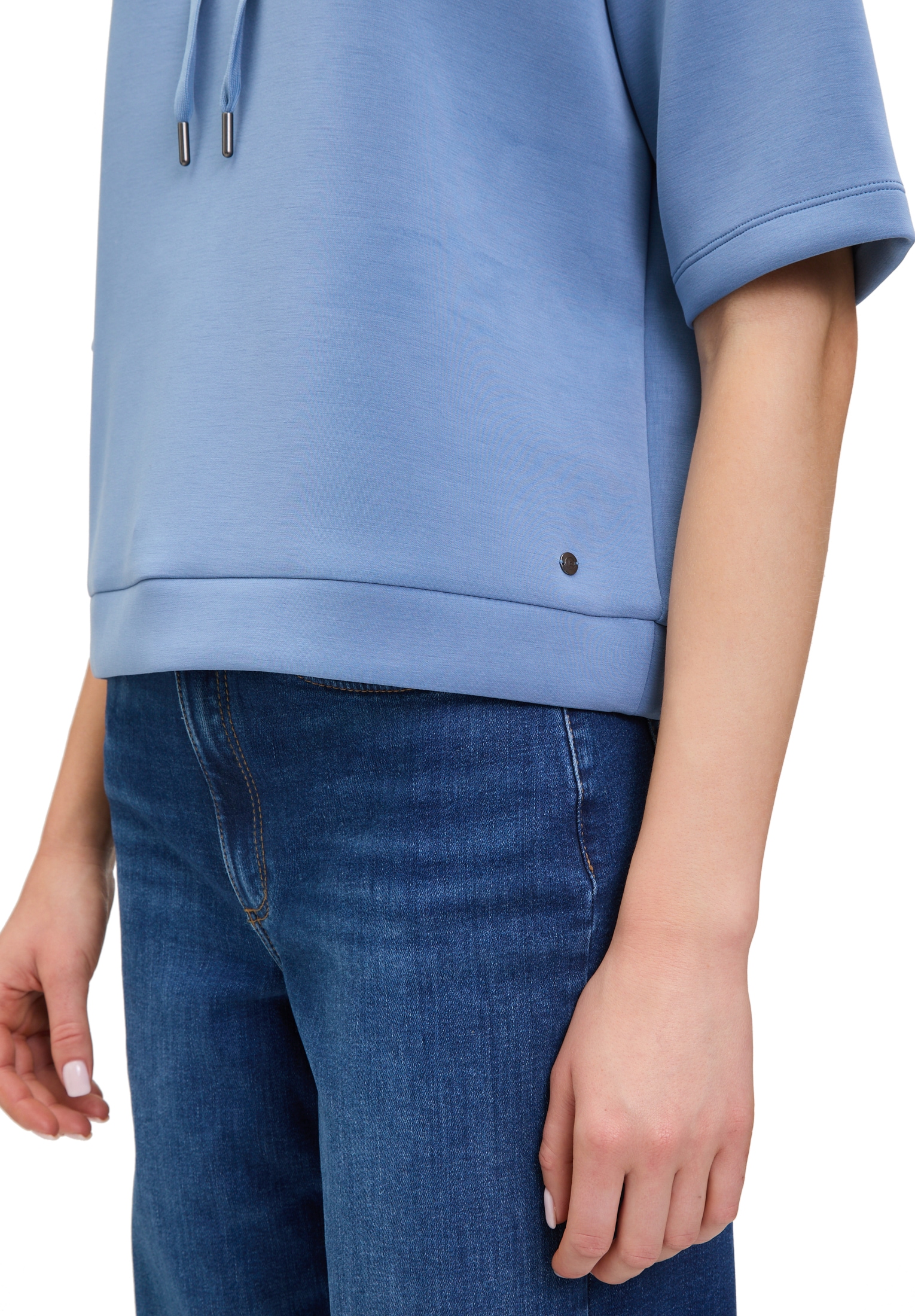Betty&Co Kurzarmshirt »Betty & Co Damen Sweatshirt mit Kapuze«, (1 tlg.)