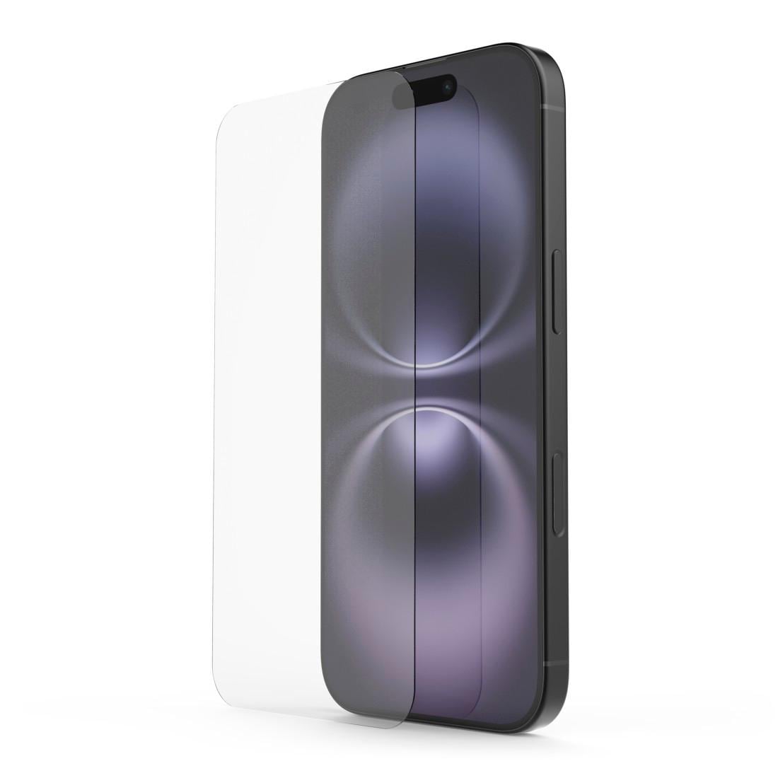 Hama Displayschutzglas »Displayschutz, Schutzglas für Apple iPhone 16 mit Montagehilfe,«, für iPhone 16, stoßfest, kratzfest, ultradünn