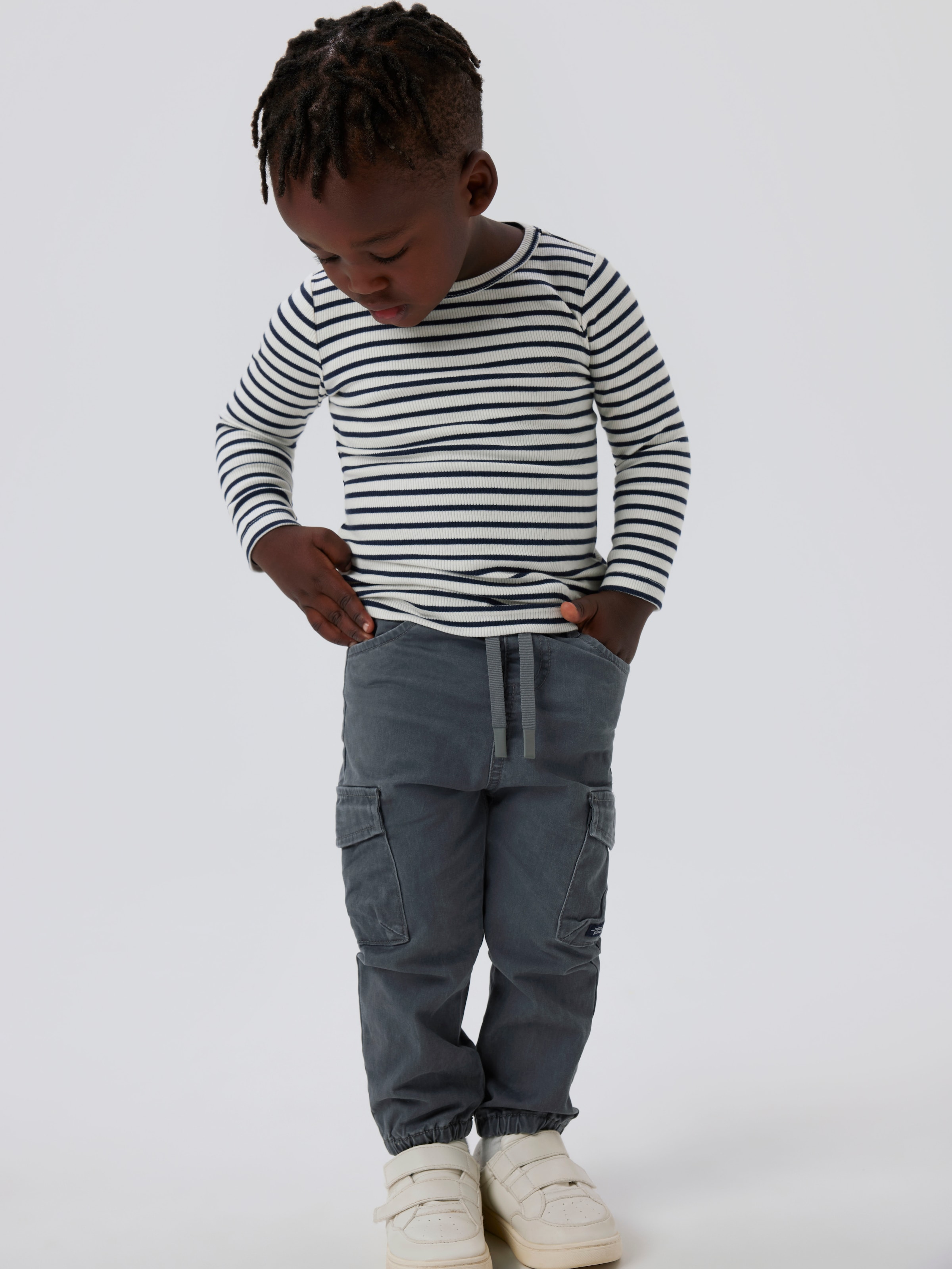 Name It Langarmshirt »NMNBANI LS XSL TOP NOOS«, Ringel-Look in toller Rippen-Qualität