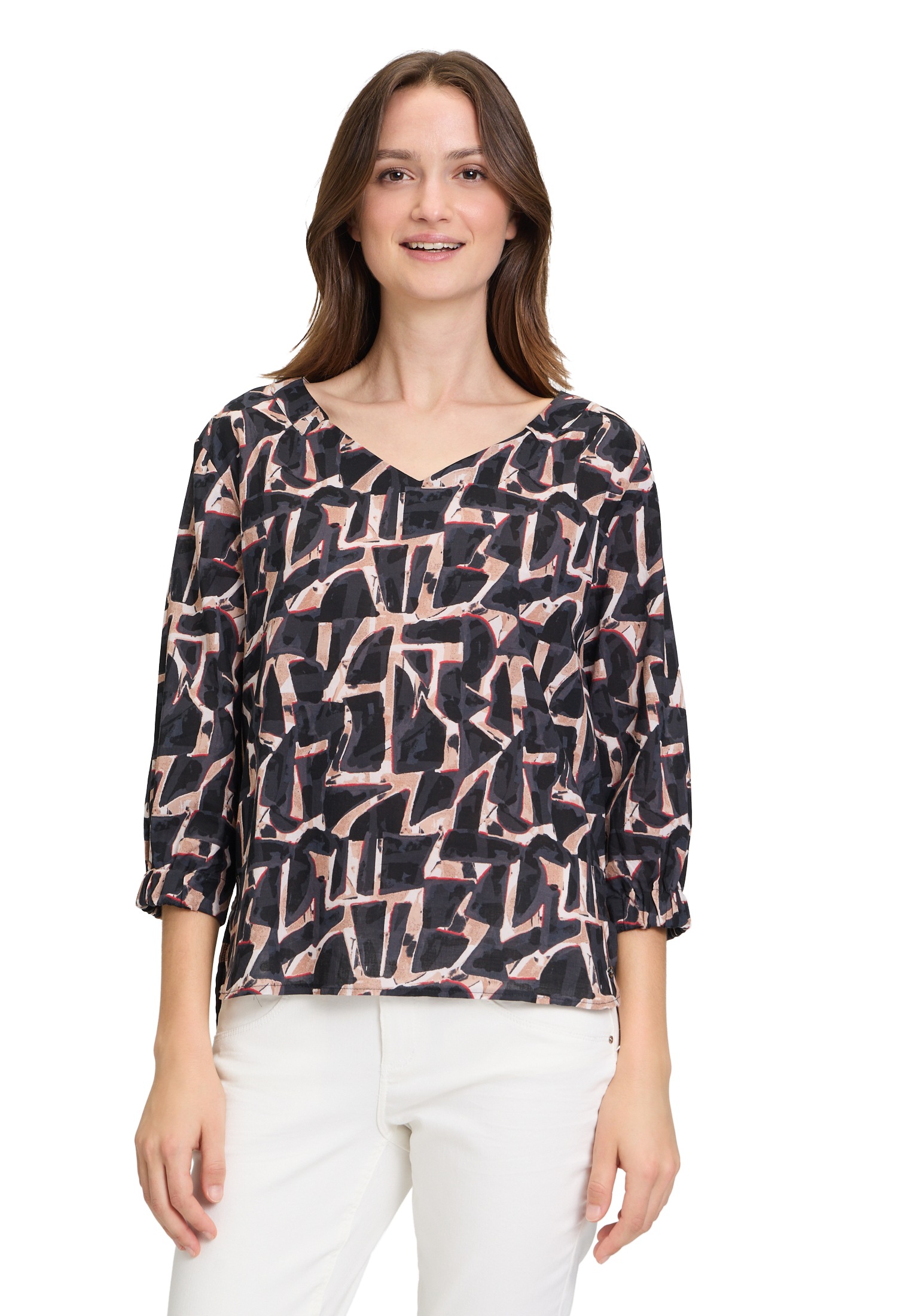 Betty&Co Schlupfbluse "Betty & Co Damen Schlupfbluse mit Print" günstig online kaufen