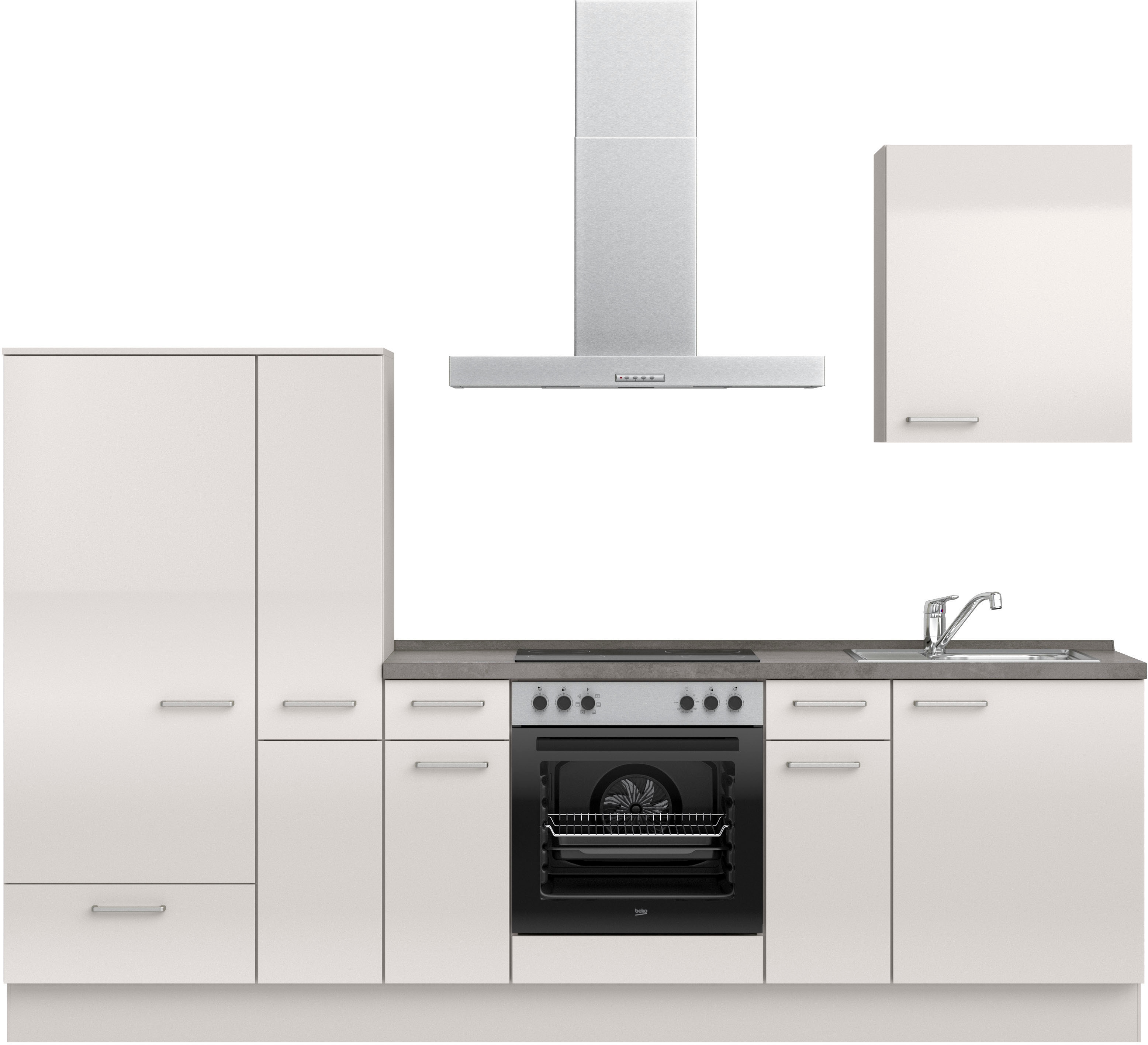 nobilia ""Flash I", NEU: individuell anpassbar mit gratis Profi-Beratung" vormontiert, Breite 270 cm, Ausrichtung wählbar, wahlw. mit E-Geräten