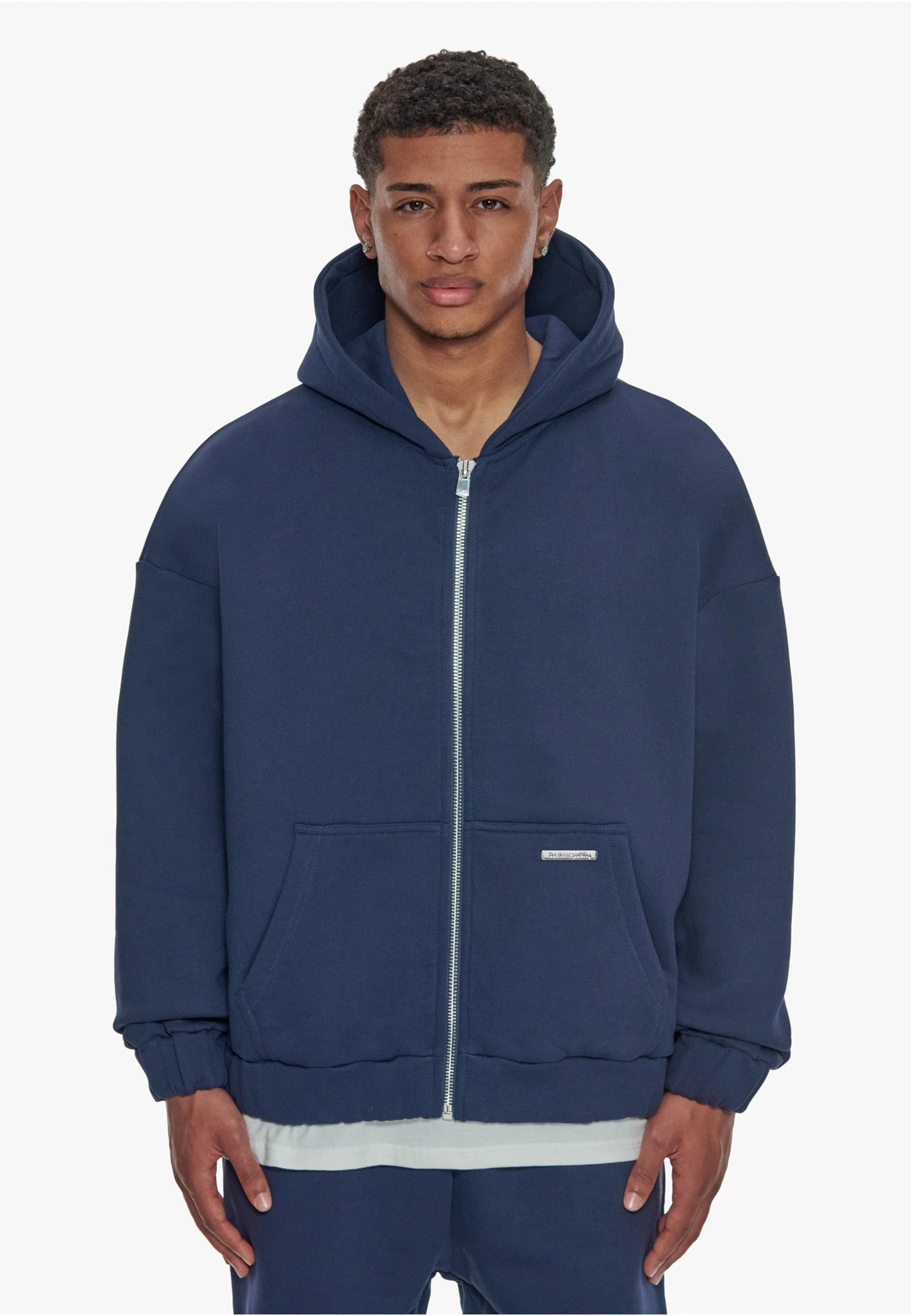 Dropsize Sweatjacke »Dropsize Herren Super Heavy Blank Zip-Hoodie«