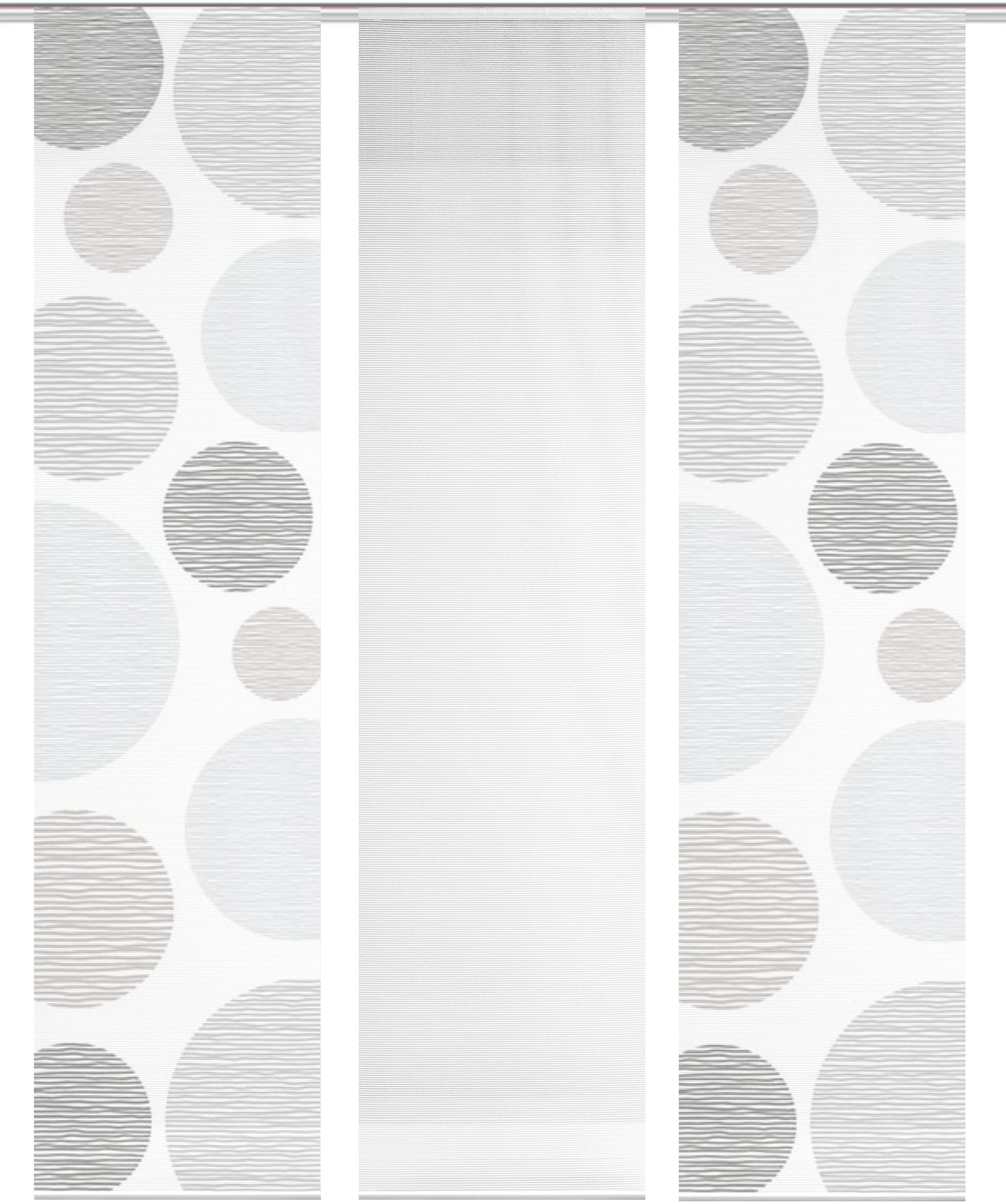 Vision S Schiebegardine "3ER SET BORDEN" Paneelwagen 3 Stk. tlg. HxB: 260x6 günstig online kaufen