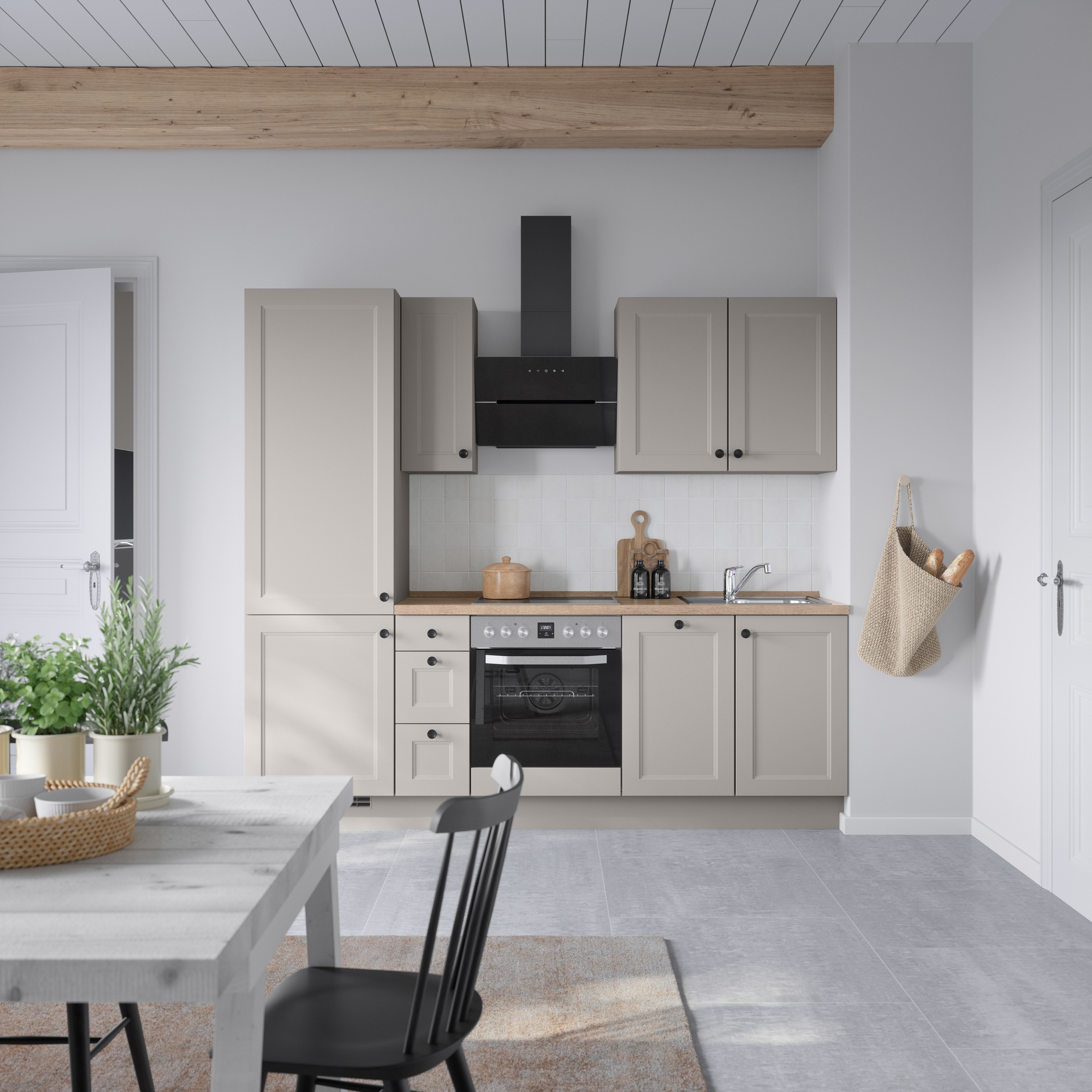 nobilia® Küchenzeile »"Cascada II"«, vormontiert, Breite 240 cm, Ausrichtung wählbar, wahlw. mit E-Geräten