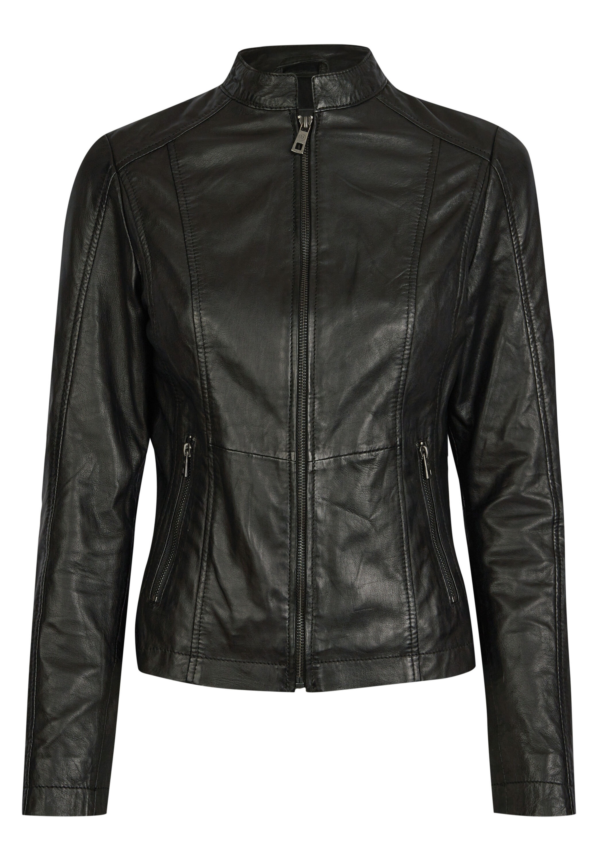 bugatti Lederjacke "BULady-114" ohne Kapuze aus weichem Leder