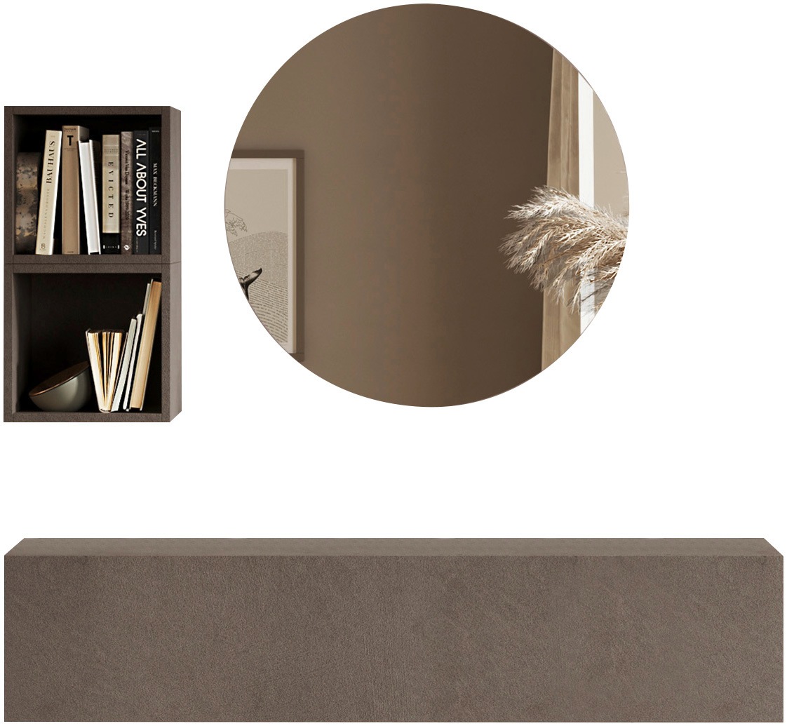 Home affaire Garderoben-Set "Infinity, 3tlg. Breite 138 cm, Höhe variabel, moderne Garderobe" Spar-Set, 3 Stk. tlg.