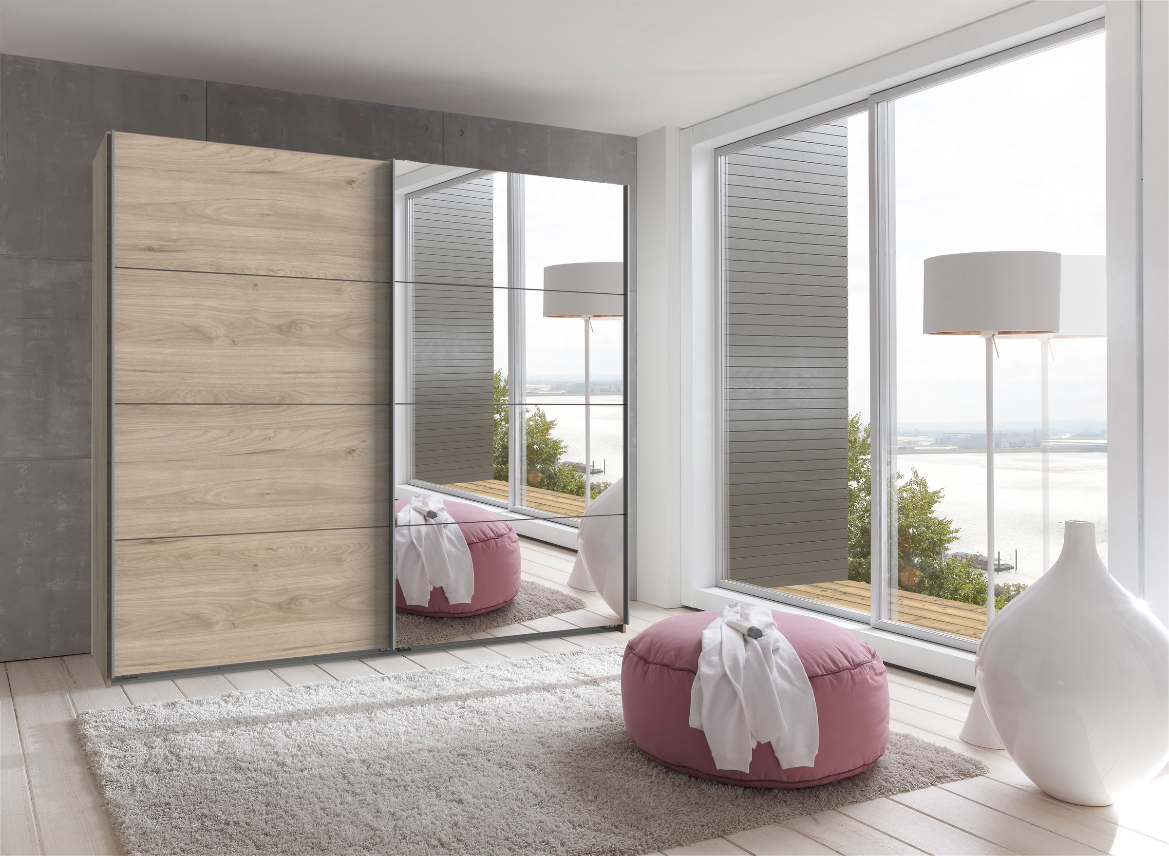 Wimex Schwebetürenschrank "Ernie Kleiderschrank mit Spiegel, Made in German günstig online kaufen