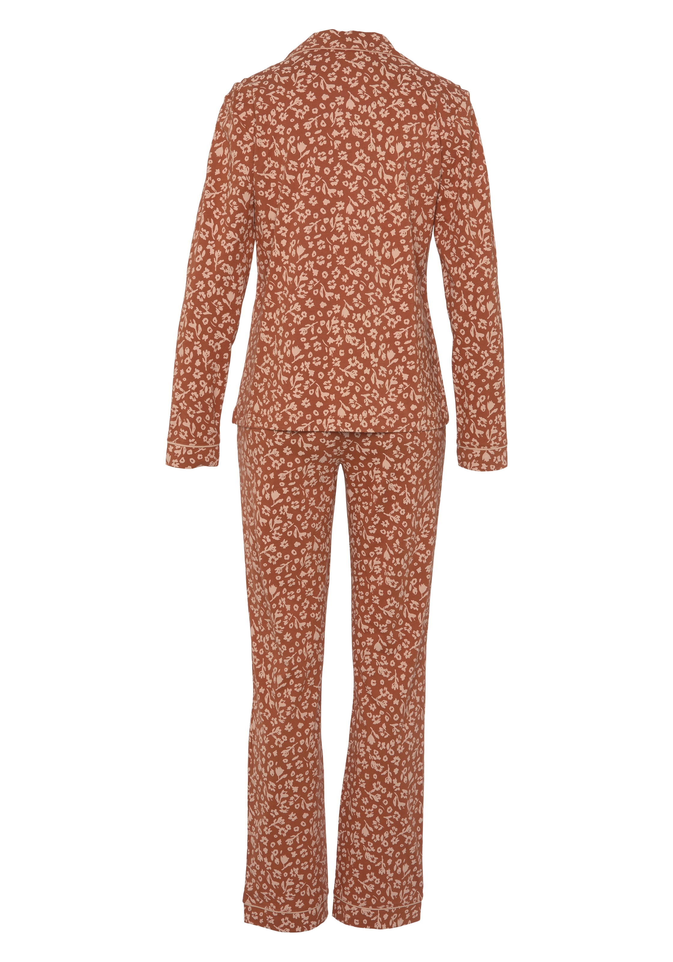Vivance Dreams Pyjama, (2 tlg.), im klassischen Schnitt