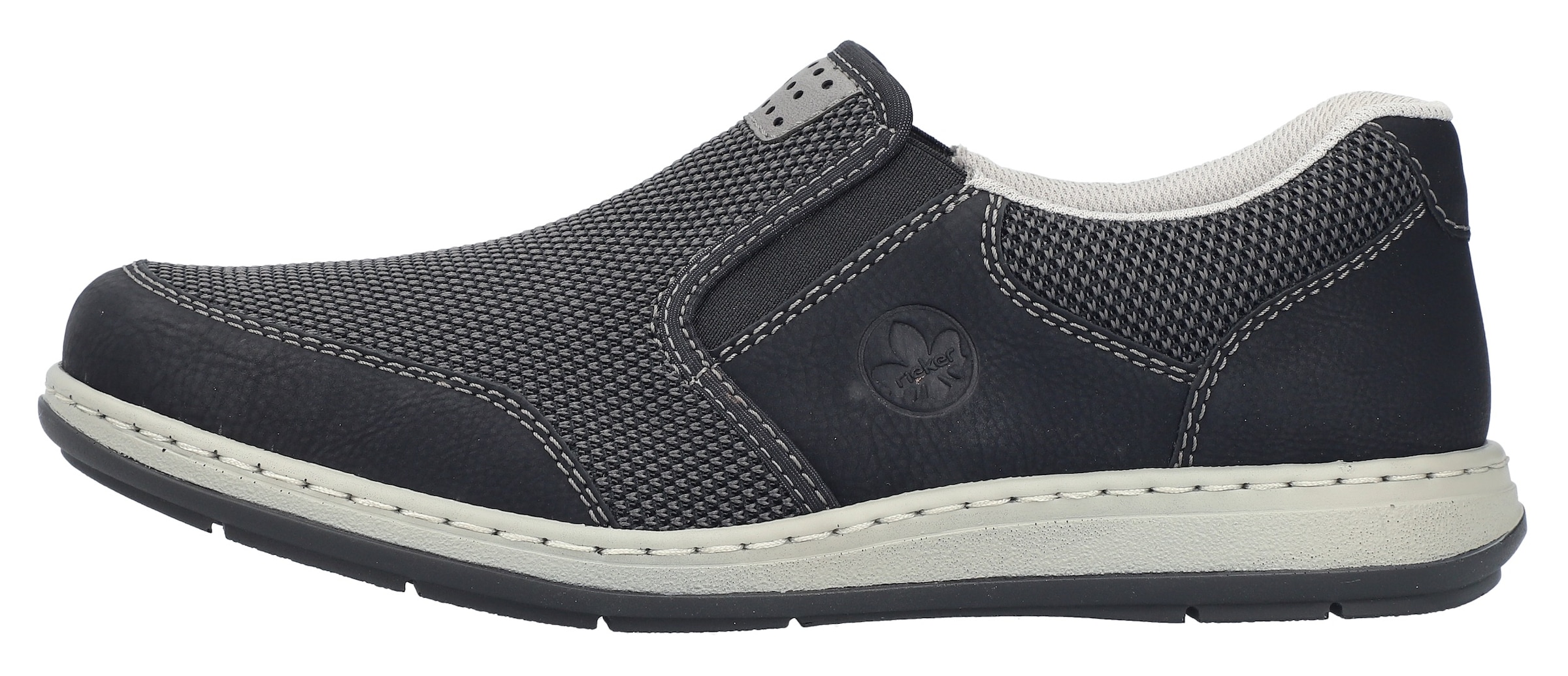 Rieker Slipper, Slip-on Sneaker, Schlupfschuh, Halbschuh, Freizeitschuh mit Stretch