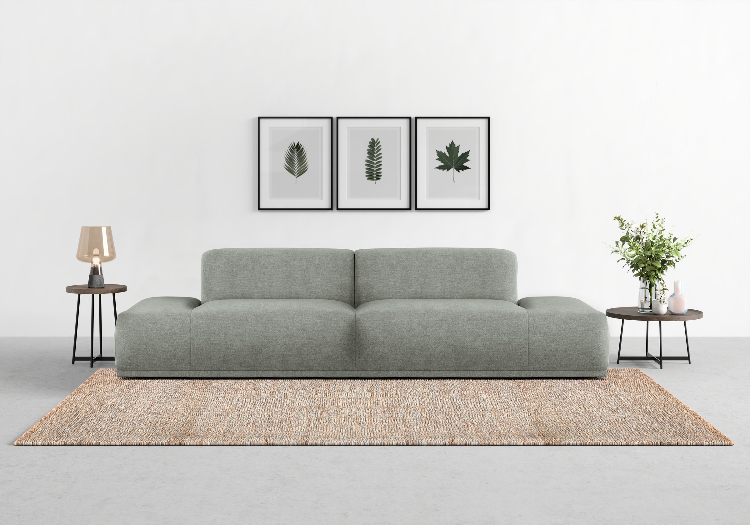TRENDMANUFAKTUR Big-Sofa "Braga Japandi-Design, toller Sitzkomfort, Designsofa" in moderner Optik, mit hochwertigem Kaltschaum
