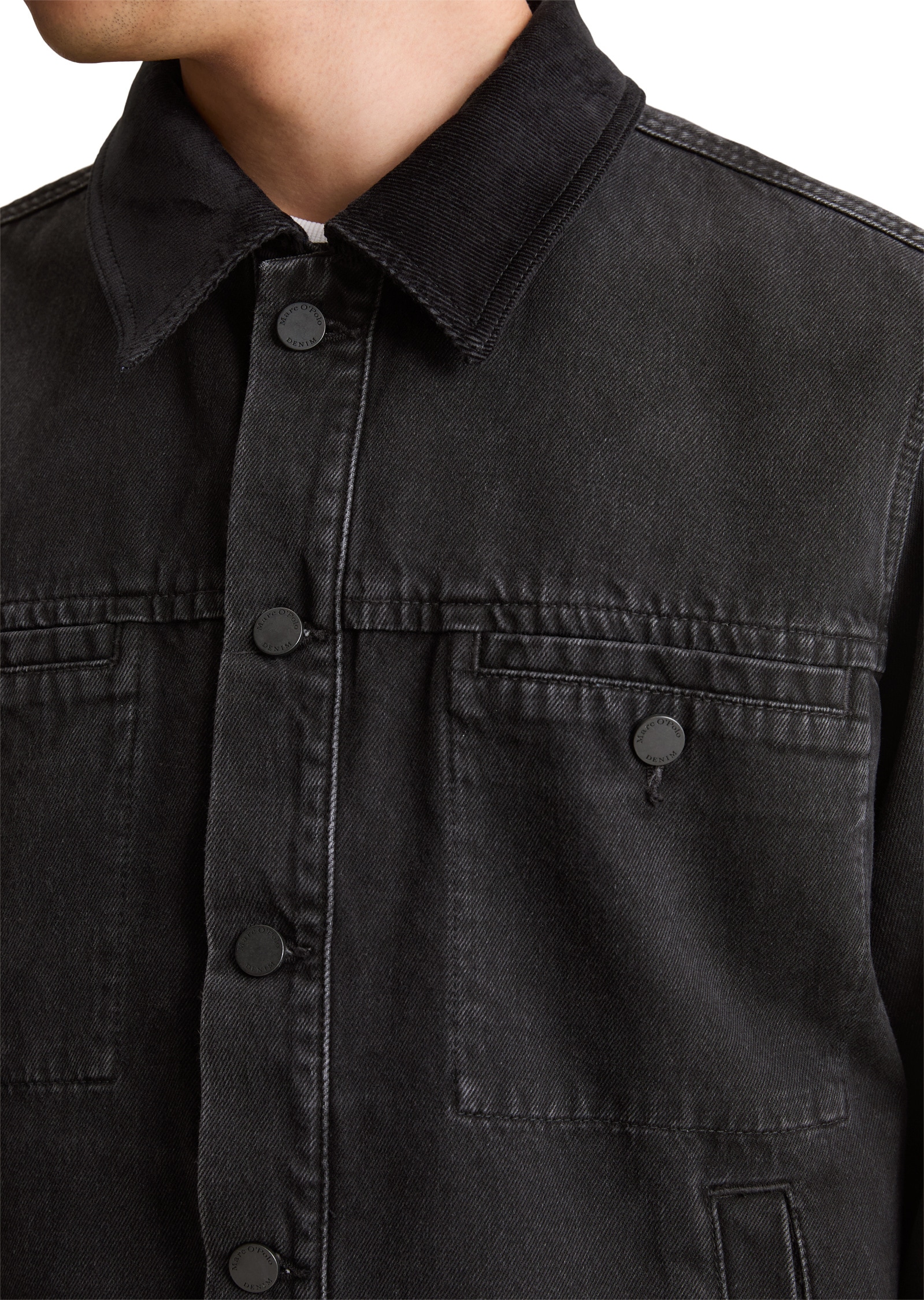 Marc O'Polo DENIM Jeansjacke »mit Cordkragen«, ohne Kapuze