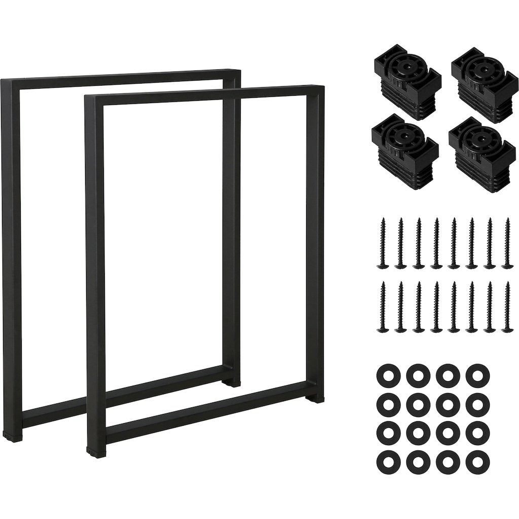 INOSIGN Möbelkufe »FRAME, Möbelfüße, 2er-Set, Metall,«, (2 St.)