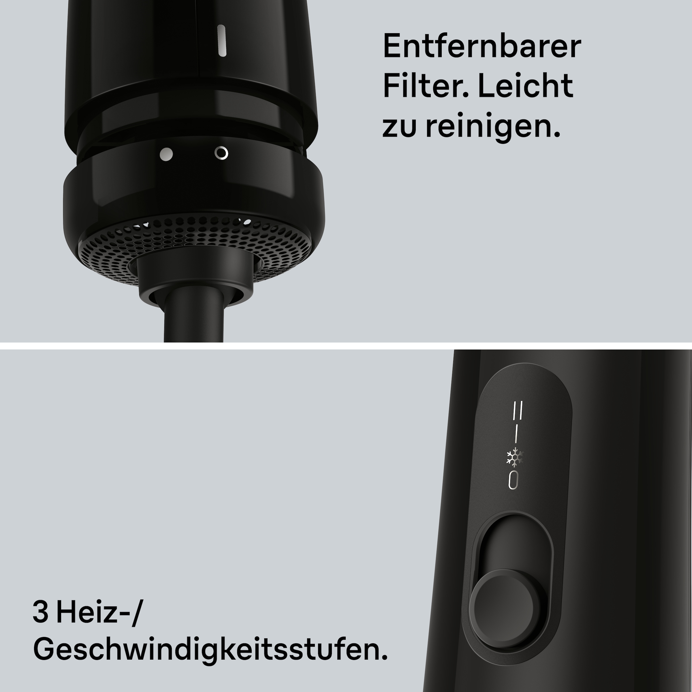 Braun Warmluftbürste »AS1.5, für kurzes Haar und Volumen, BRAS150E« 2 Aufsätze 300W, 3 Stylingstufen, Rundbürstenföhn mit 2 Aufsätzen, sehr kompakt