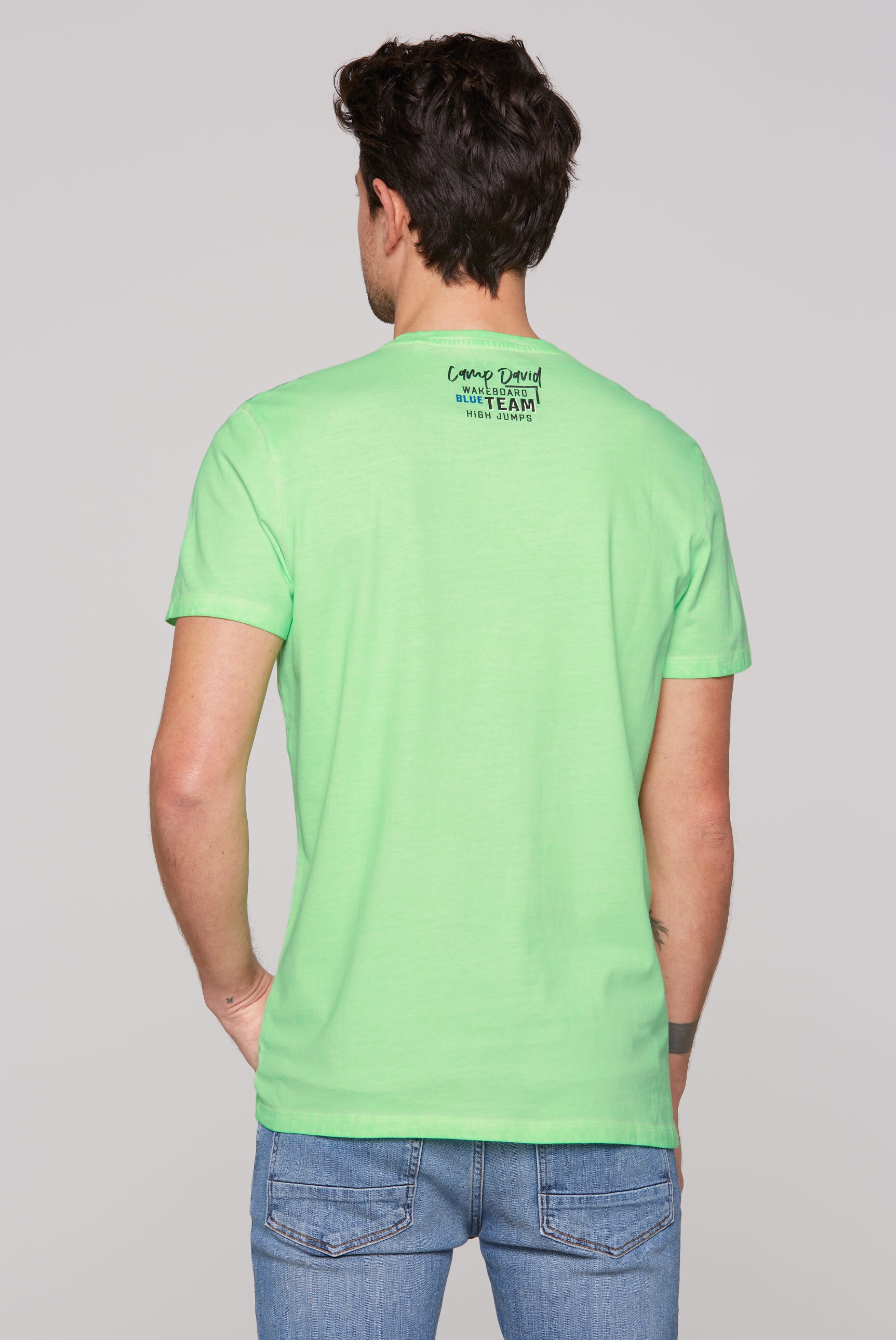 CAMP DAVID Rundhalsshirt, aus Baumwolle