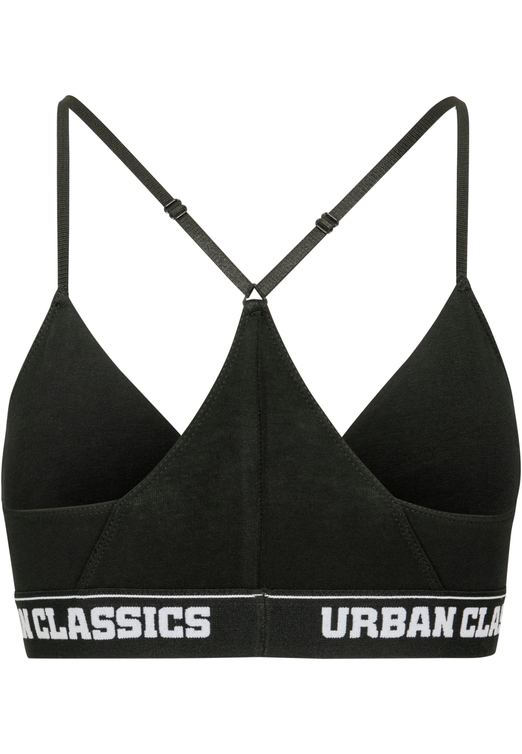 URBAN CLASSICS Sport-BH »Urban Classics Damen Ladies Triangle Logo Bra«