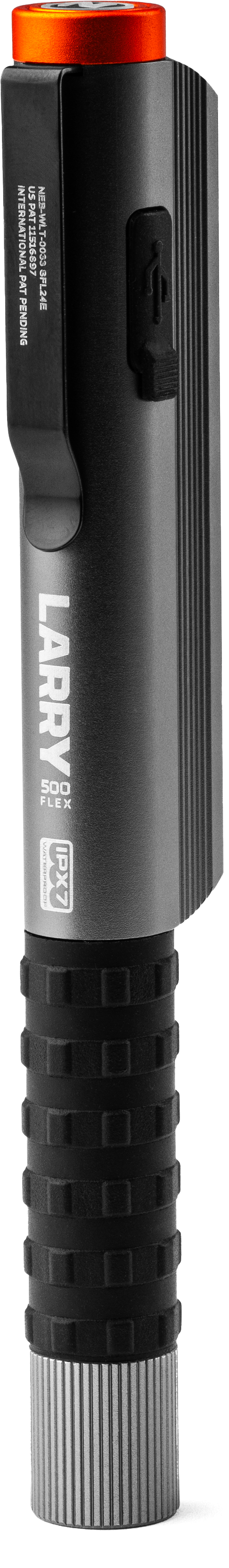 NEBO LED Taschenlampe "Nebo Lil Larry 500 Flex" Taschenlampe inkl. Ladekabel, Flexibel mit Akku- oder Batteriebetrieb nutzbar
